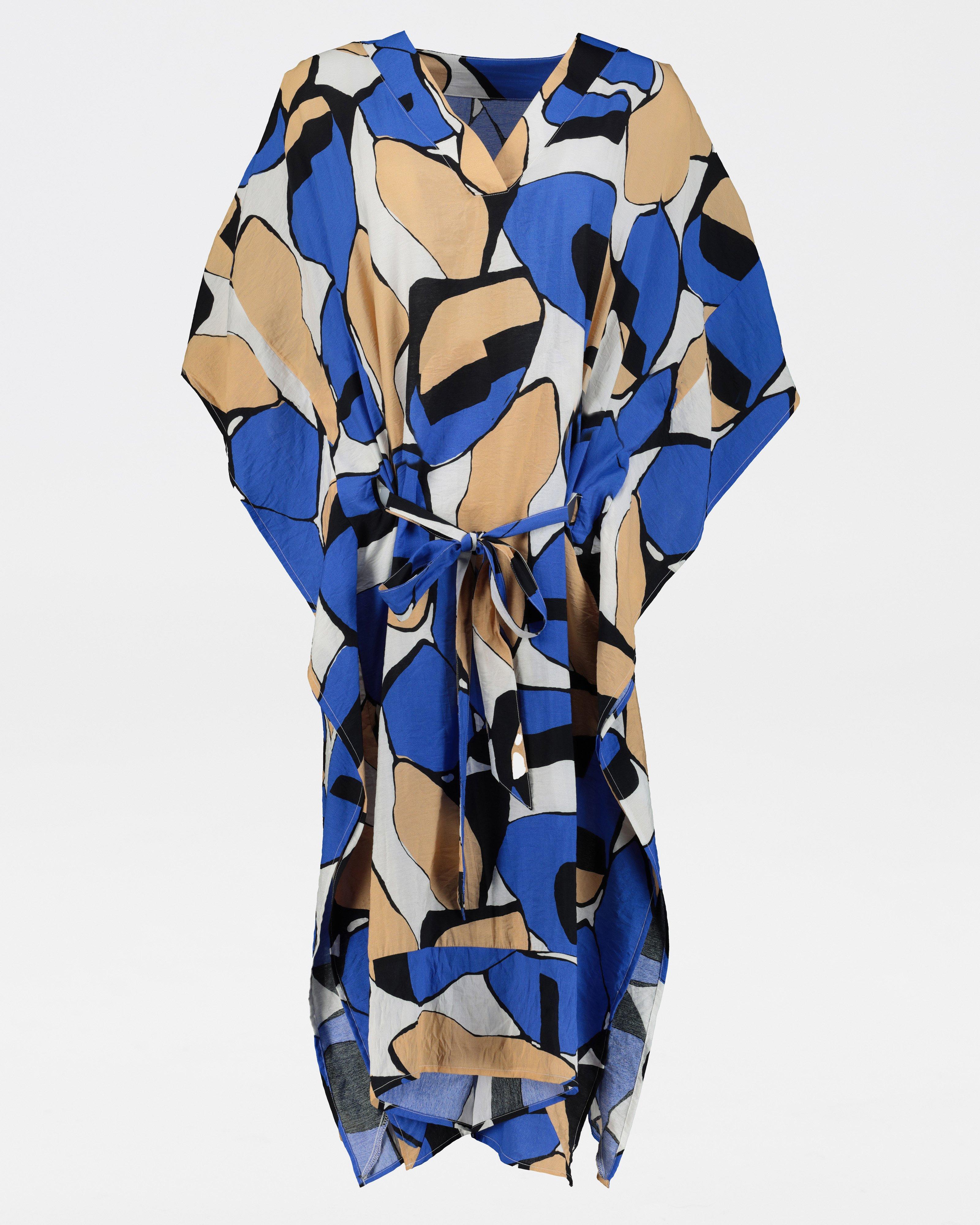 Emory Abstract Print Kaftan -  milk