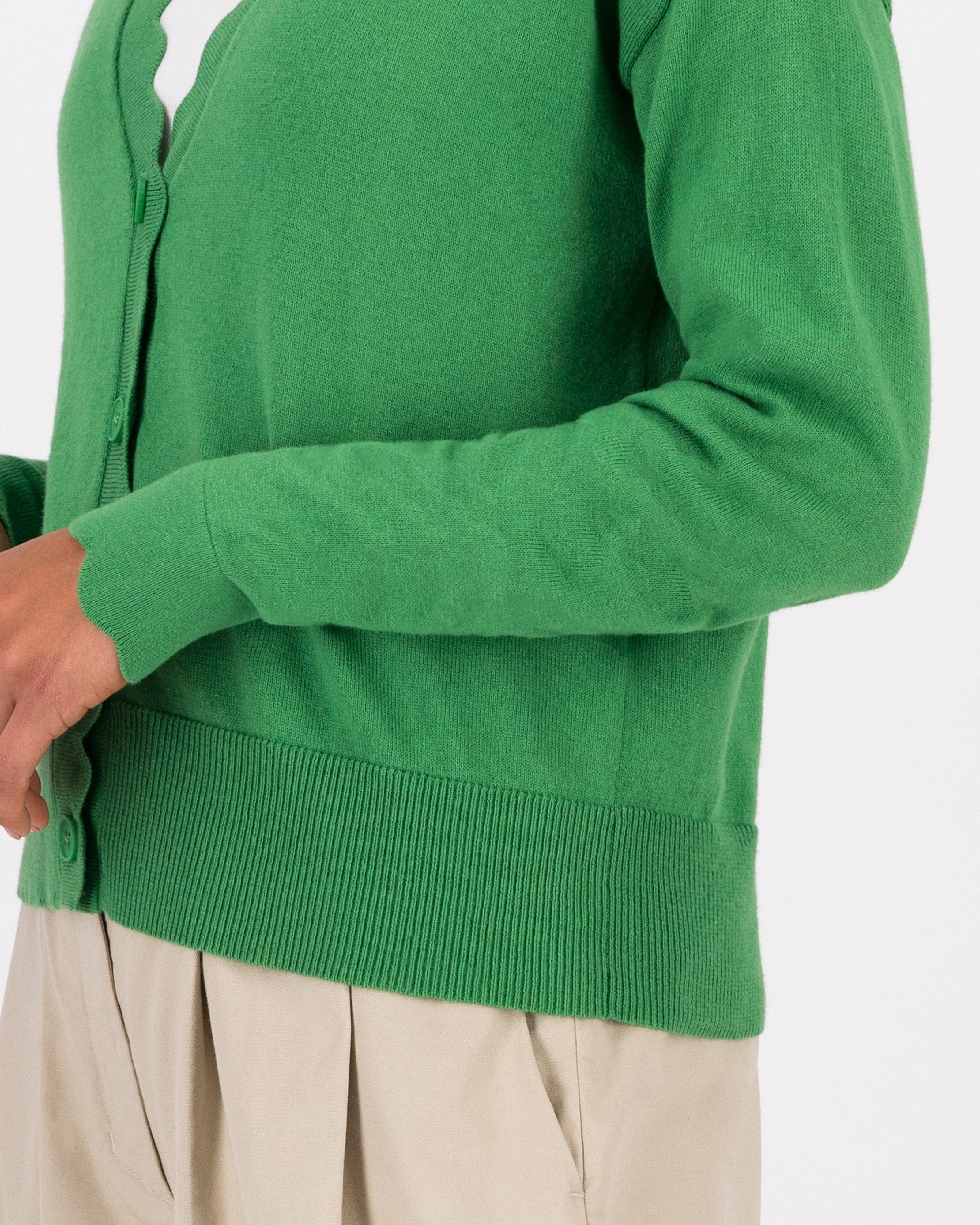 Poetry Grace Scalloped Cardigan -  summergreen