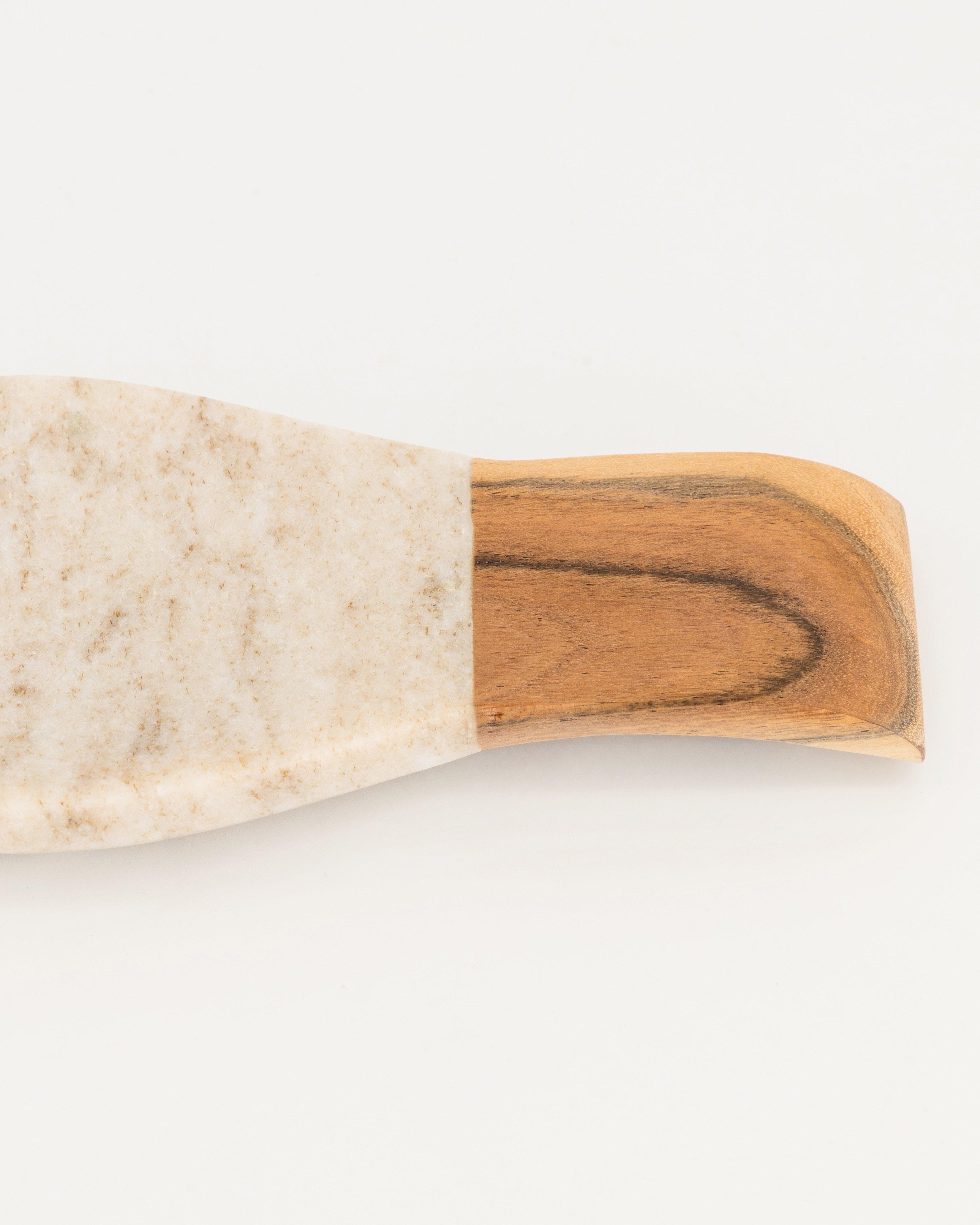 Marble Spoon Rest -  taupe