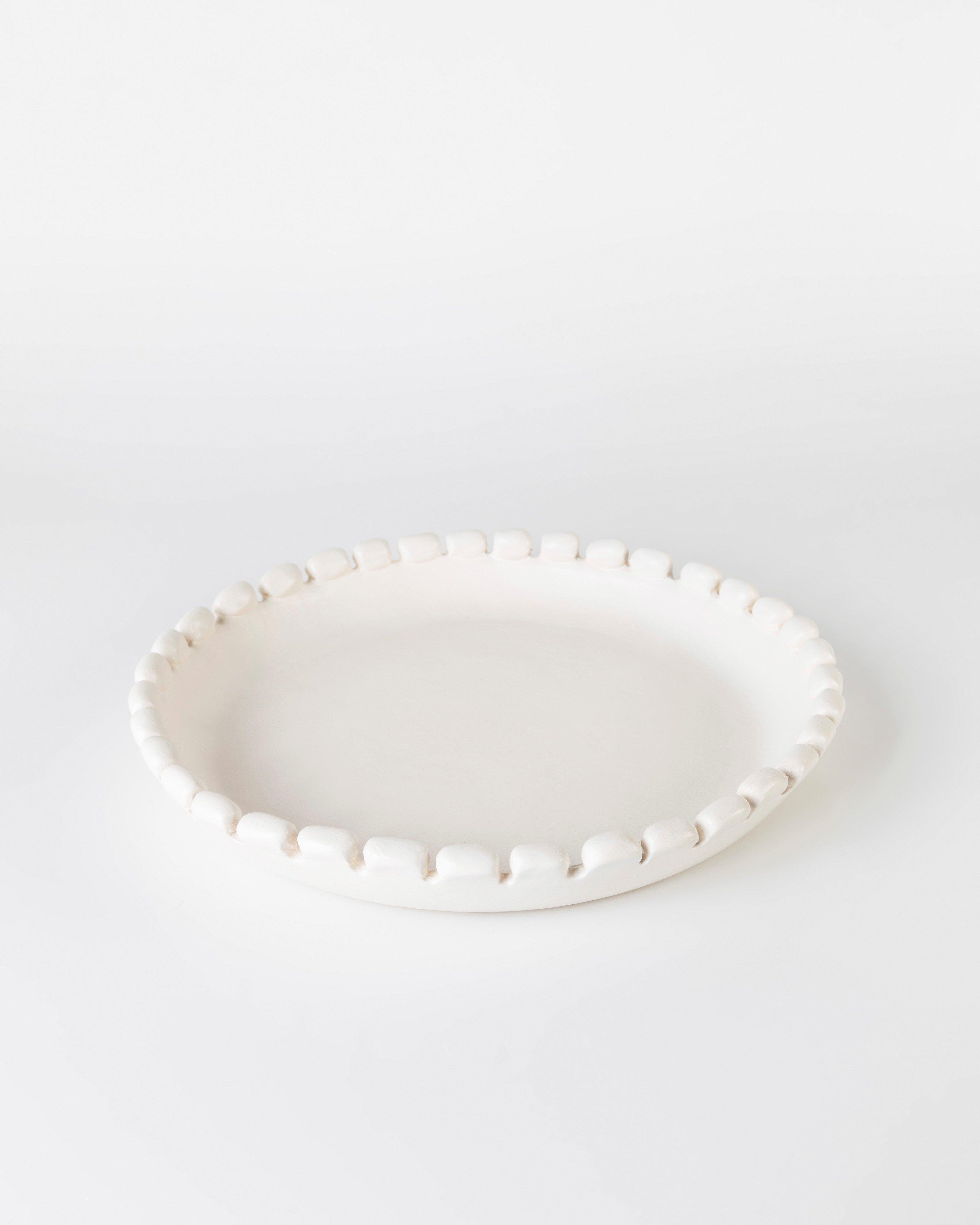 Bobble Large Platter -  milk