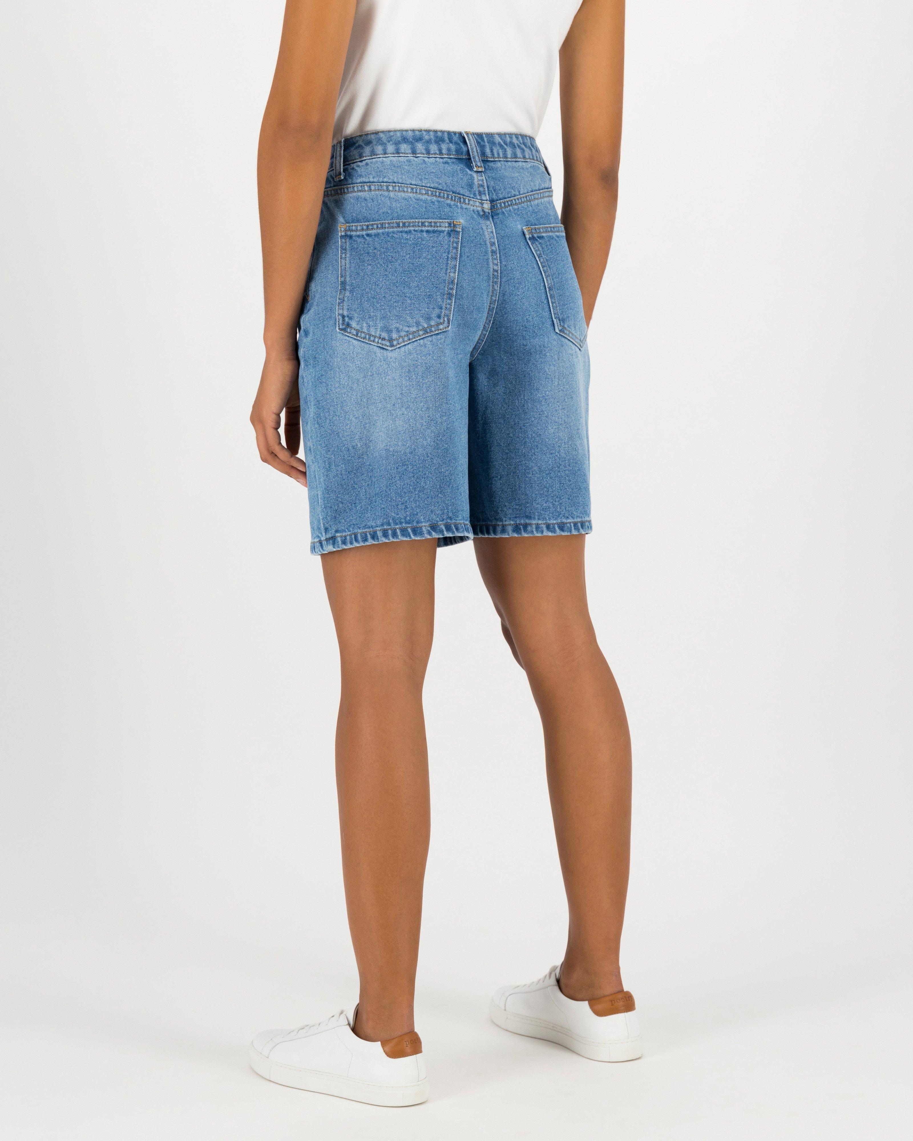 Isobel Denim Bermuda Shorts -  midblue