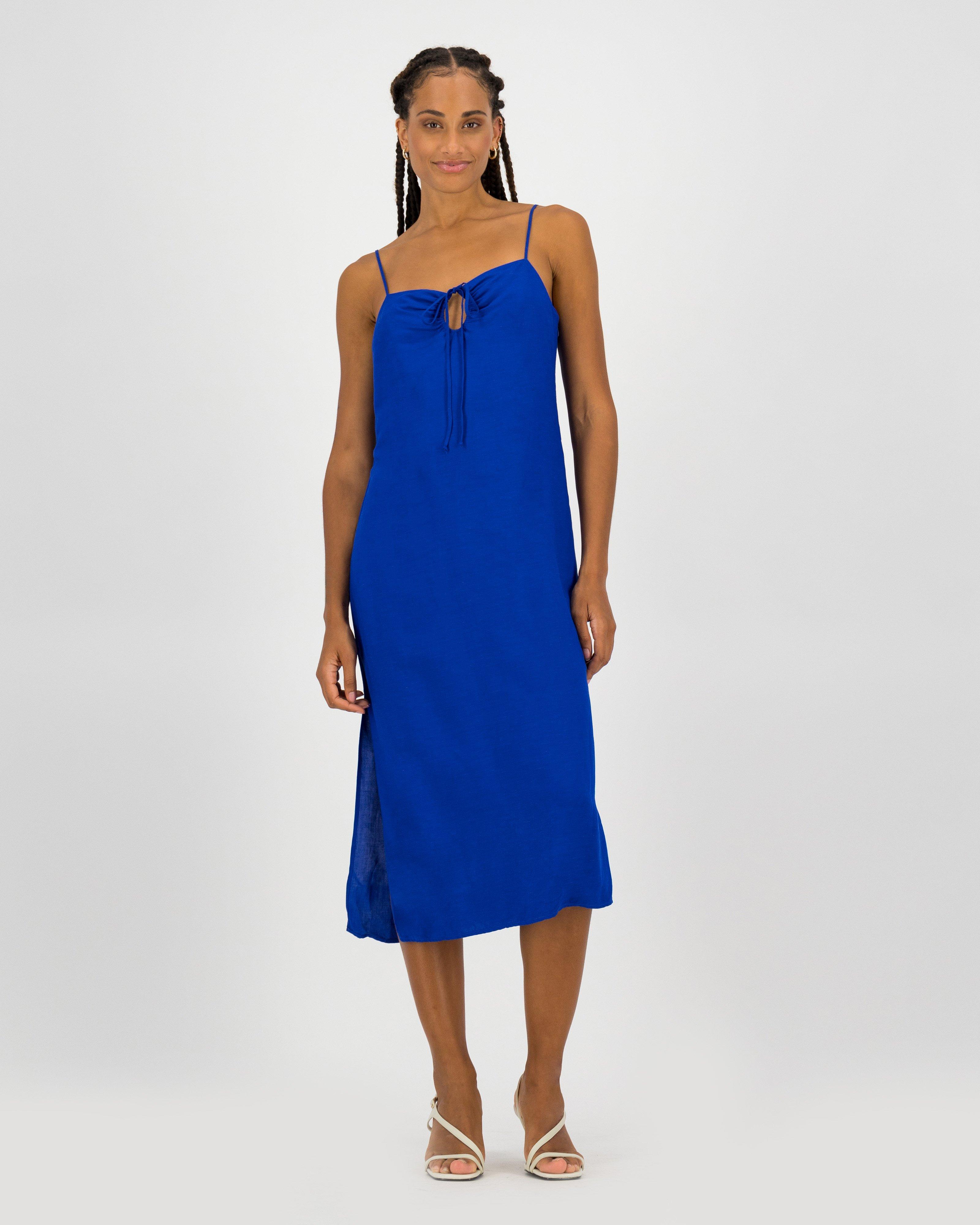 Phillipa Slim Line Dress -  cobalt