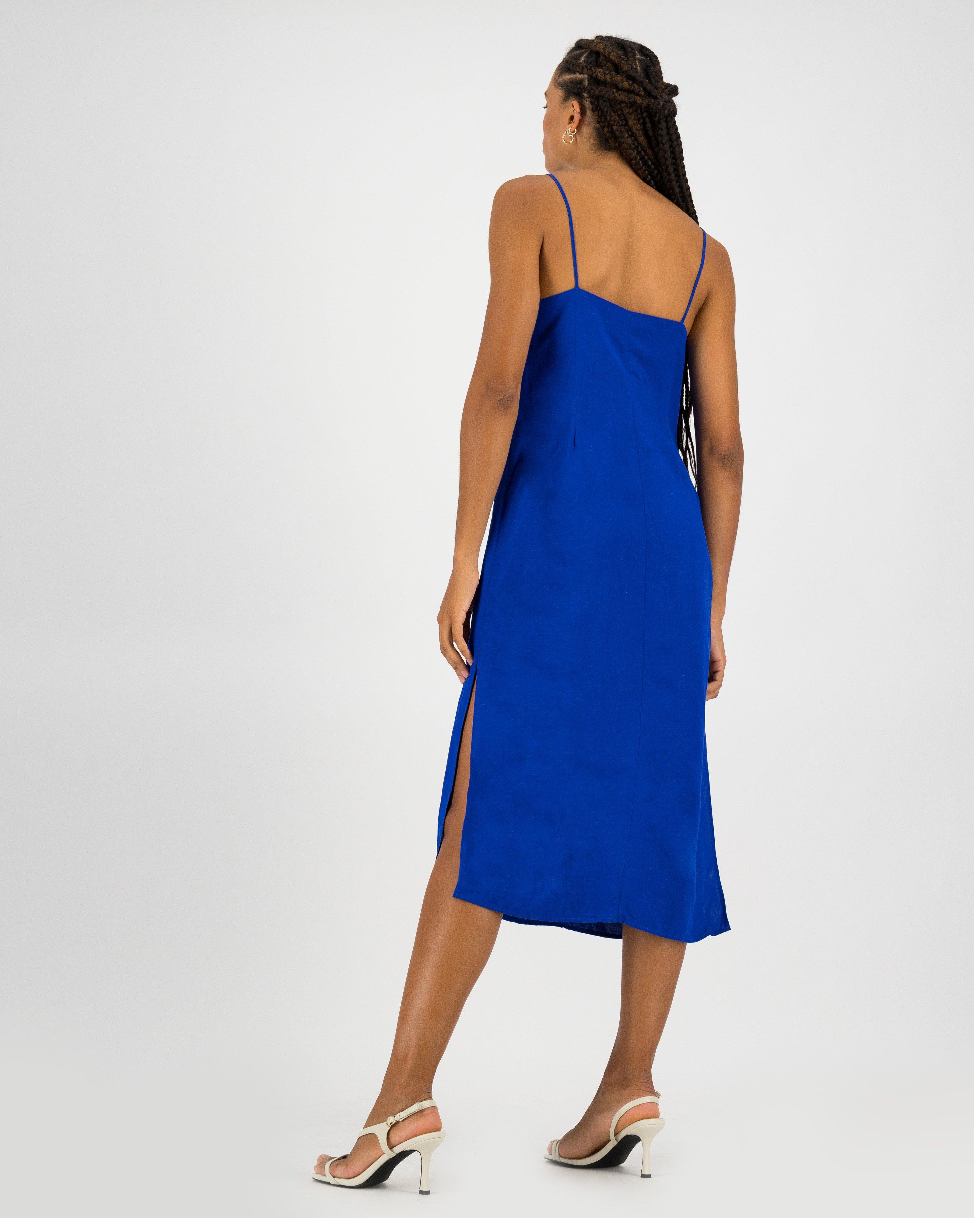 Phillipa Slim Line Dress -  cobalt