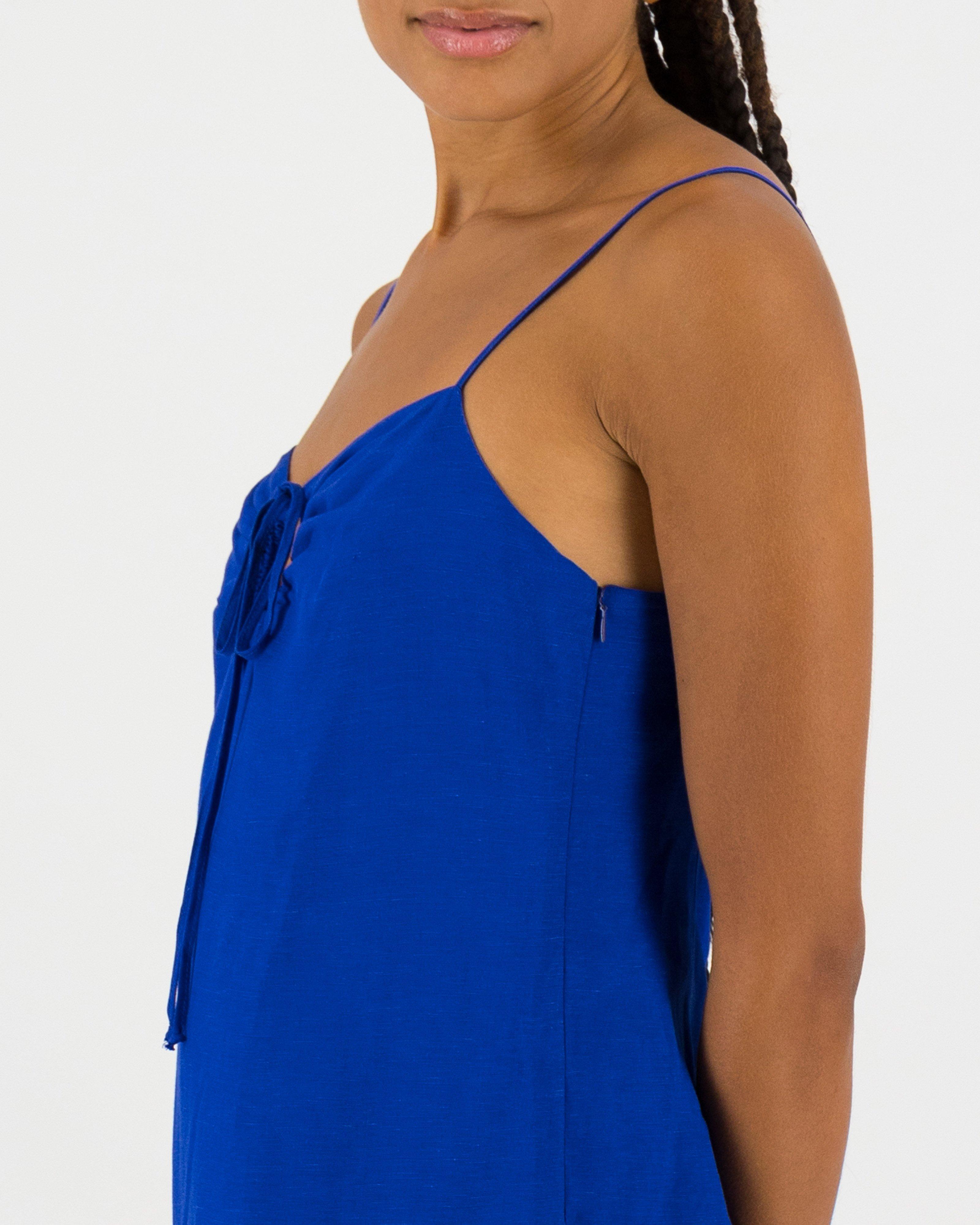 Phillipa Slim Line Dress -  cobalt