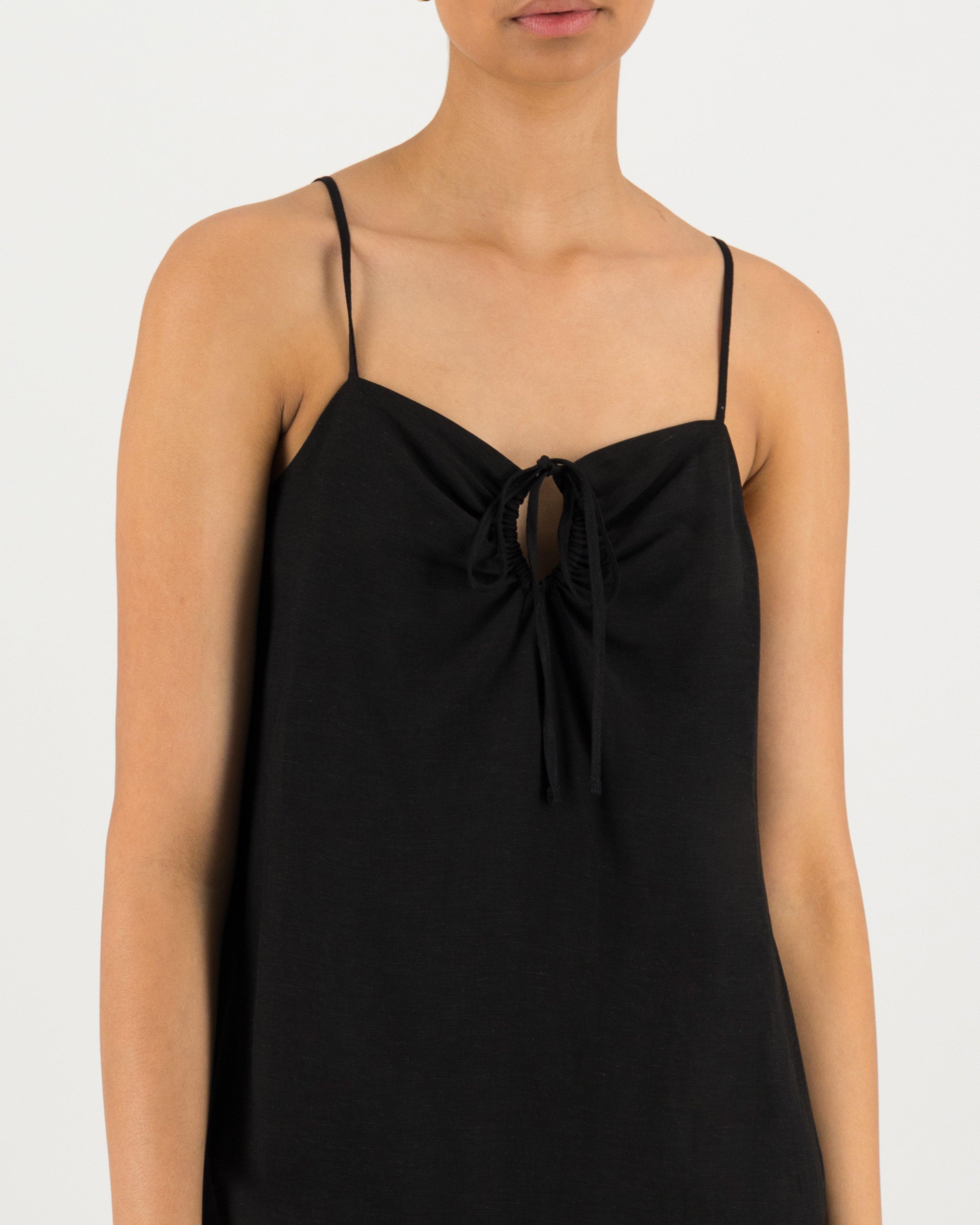 Phillipa Slim Line Dress -  black