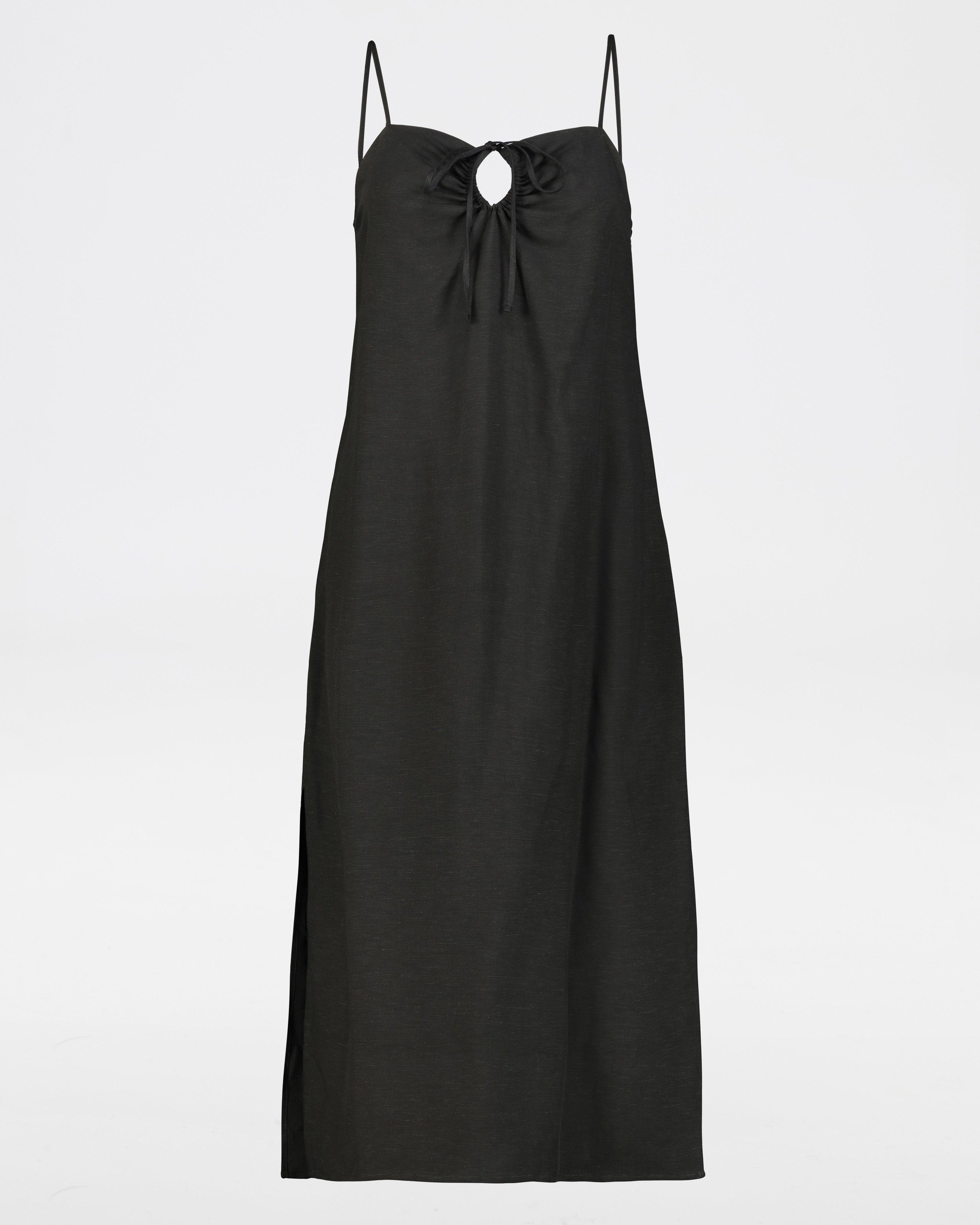 Phillipa Slim Line Dress -  black