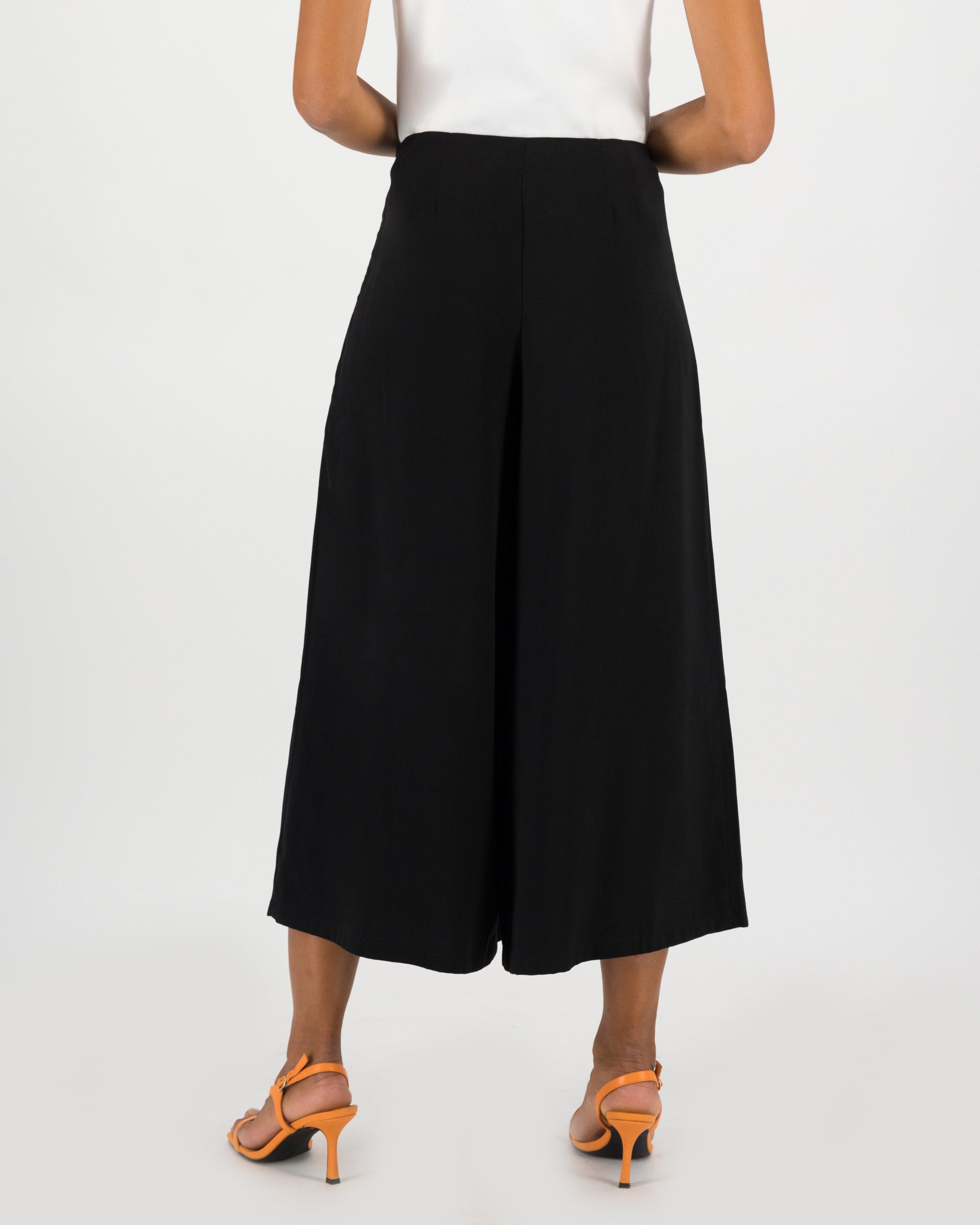 Poetry Francesca Pleated Culotte -  black