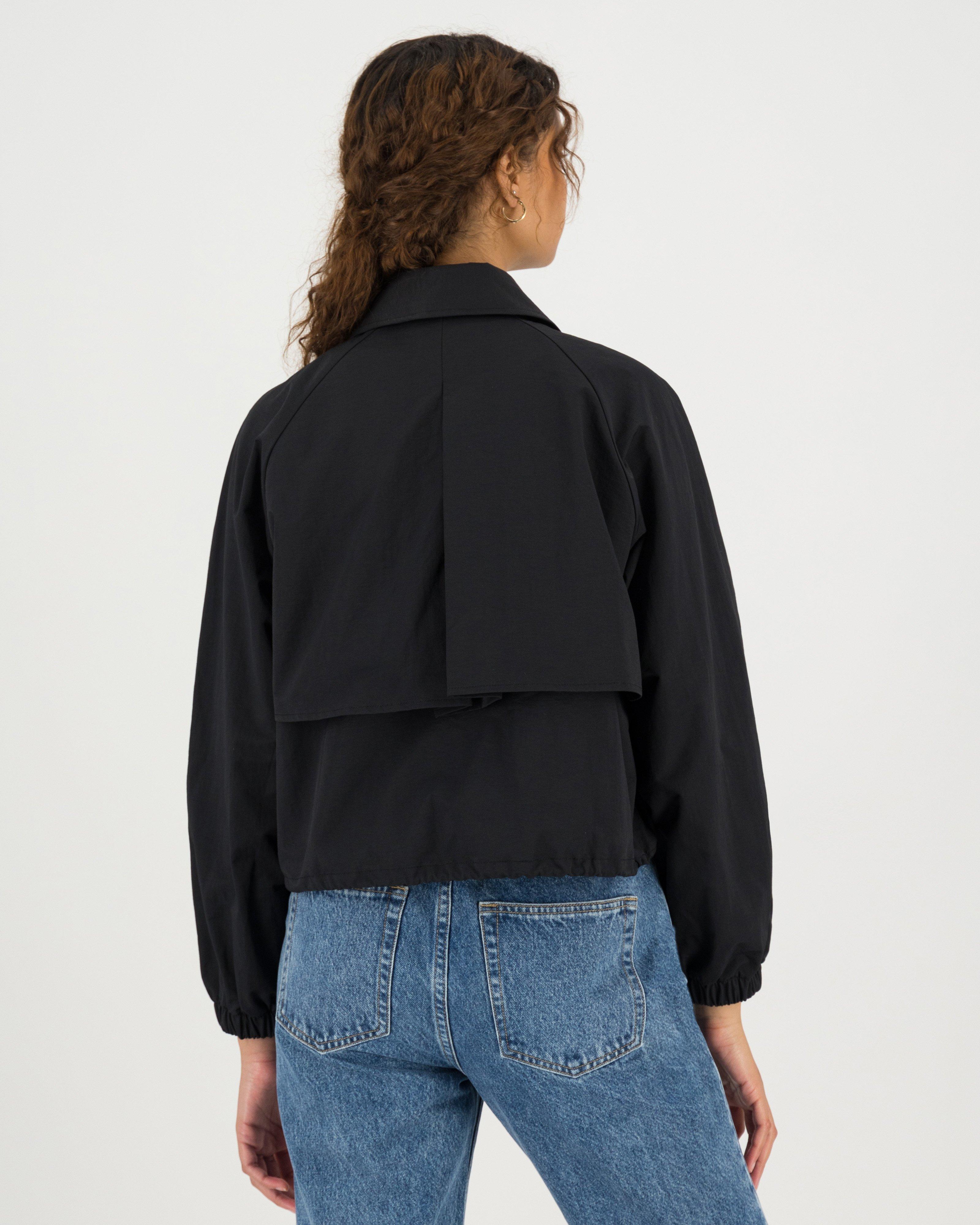 Ayla Cropped Jacket -  black