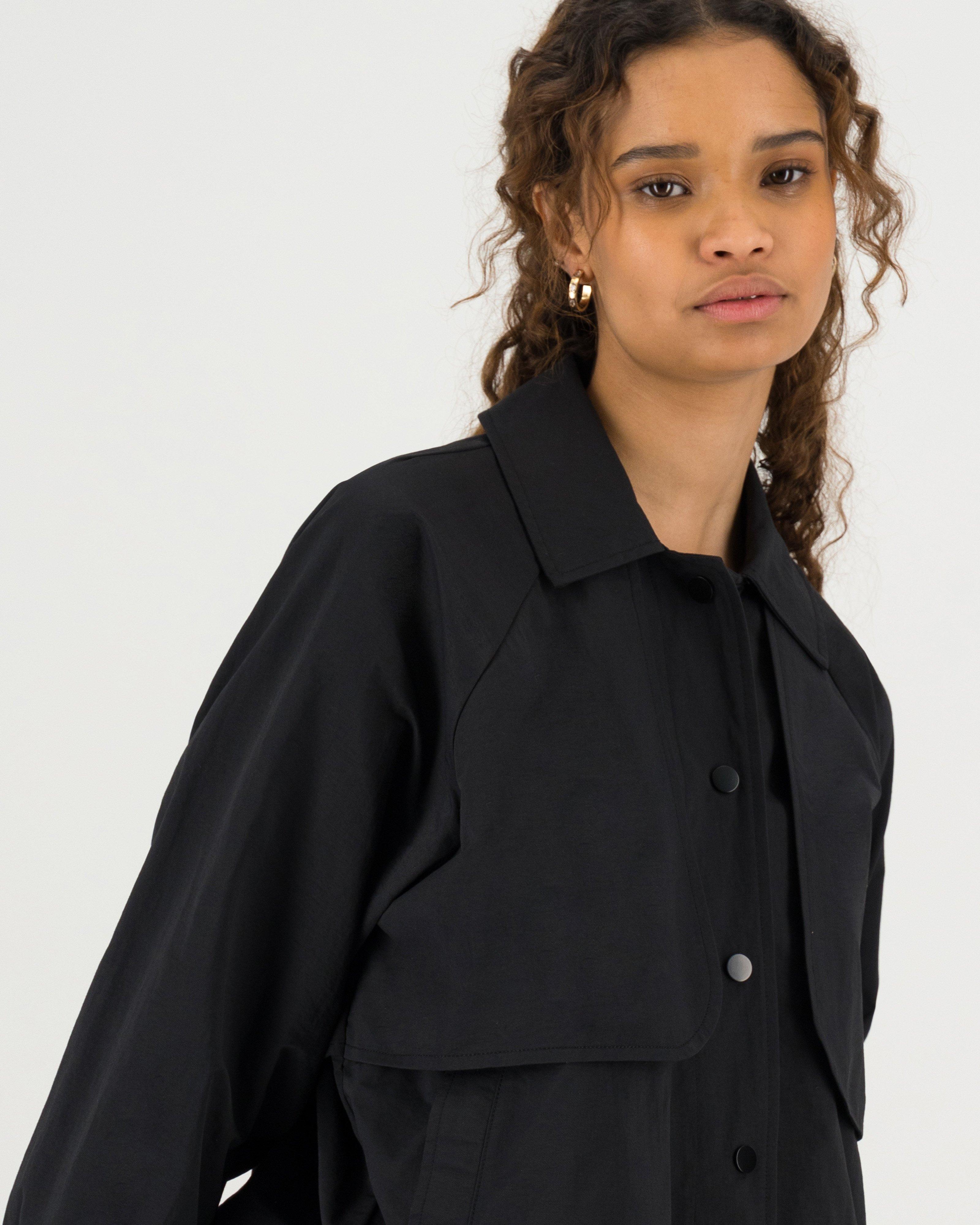 Ayla Cropped Jacket -  black