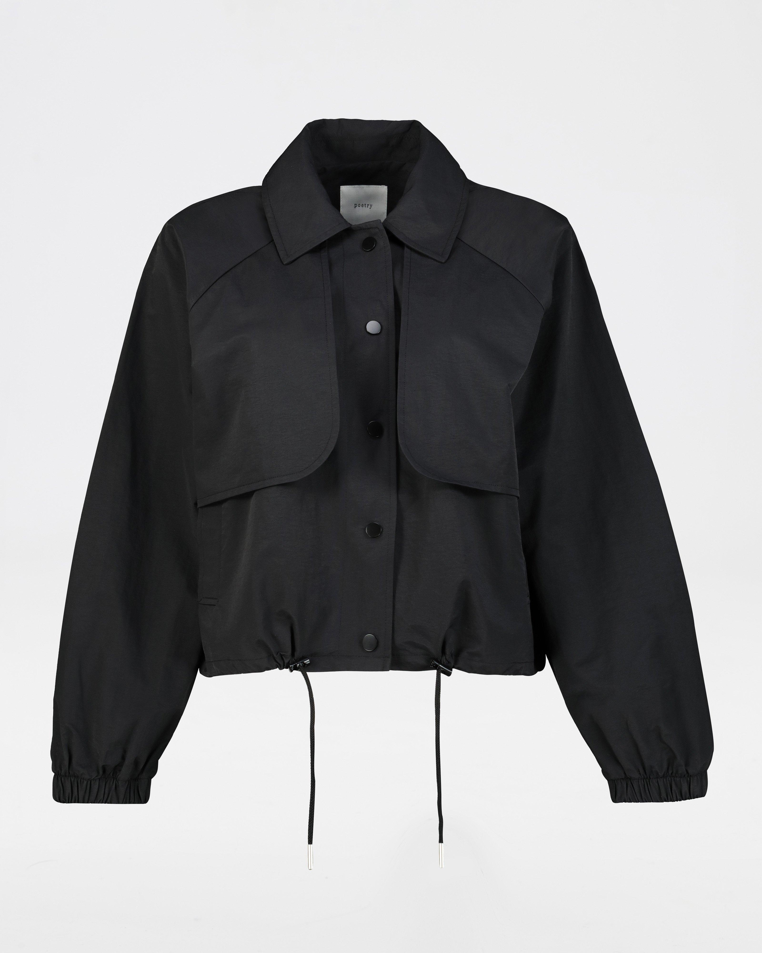 Ayla Cropped Jacket -  black