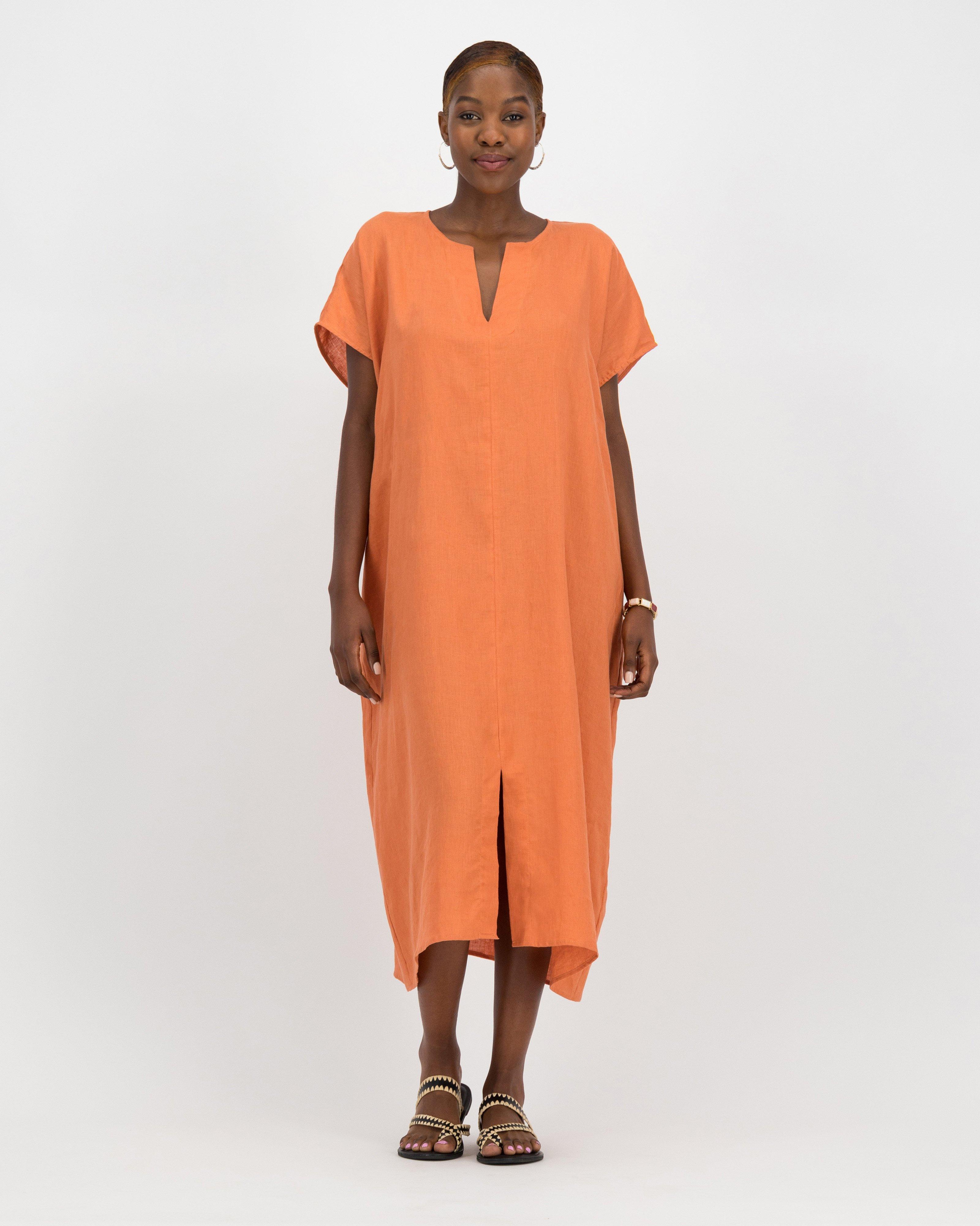 Edith Long Kaftan -  rust