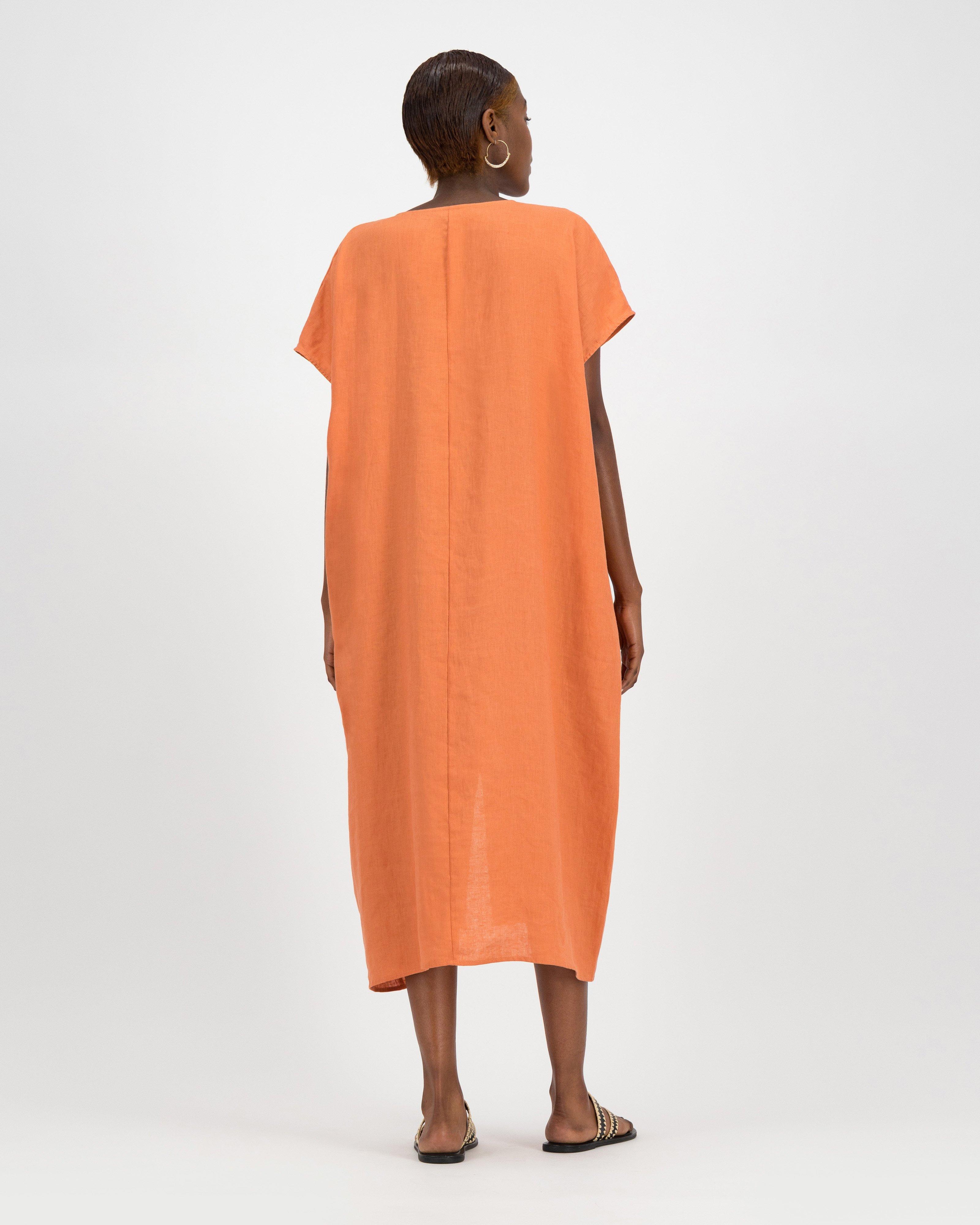 Edith Long Kaftan -  rust