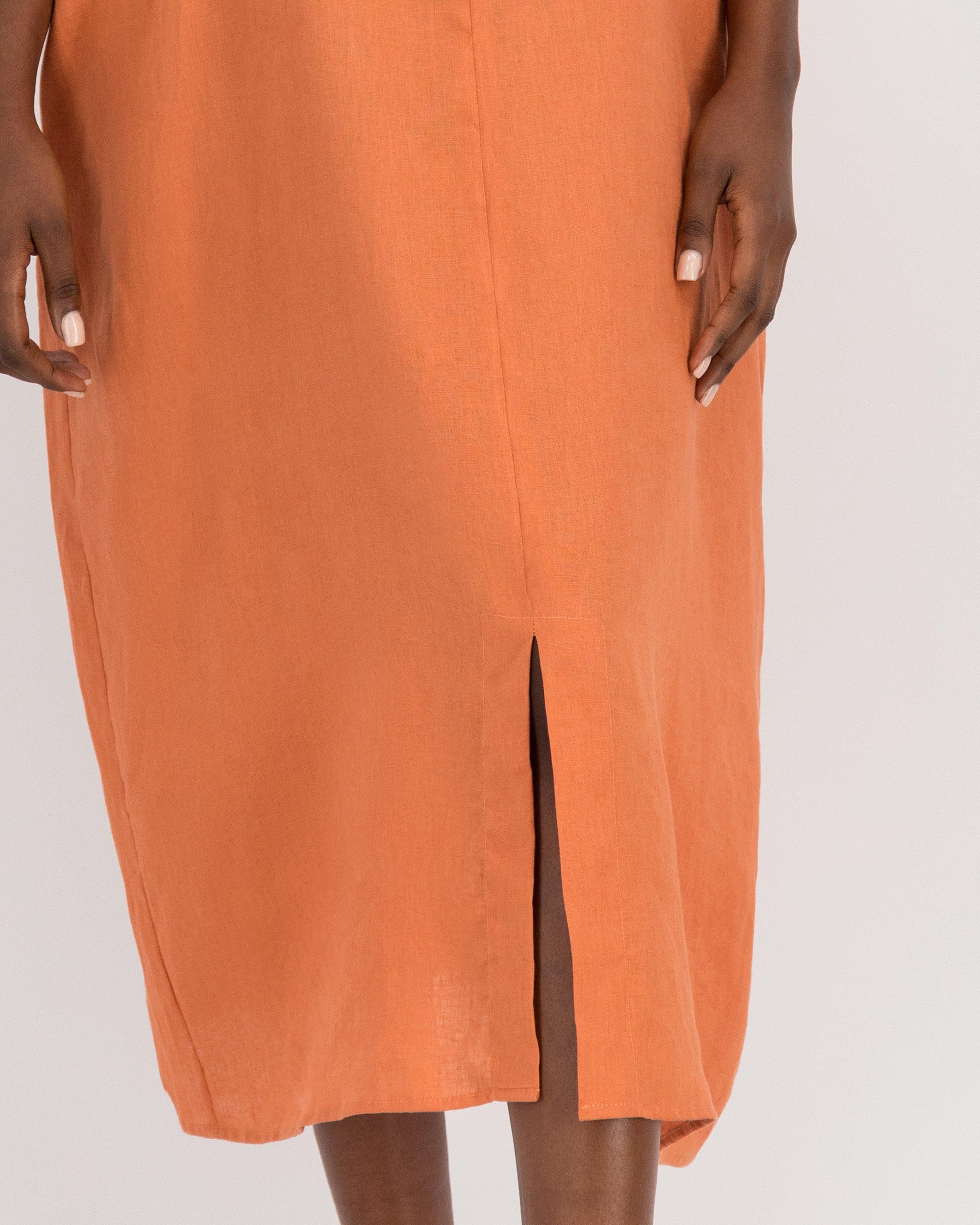 Edith Long Kaftan -  rust