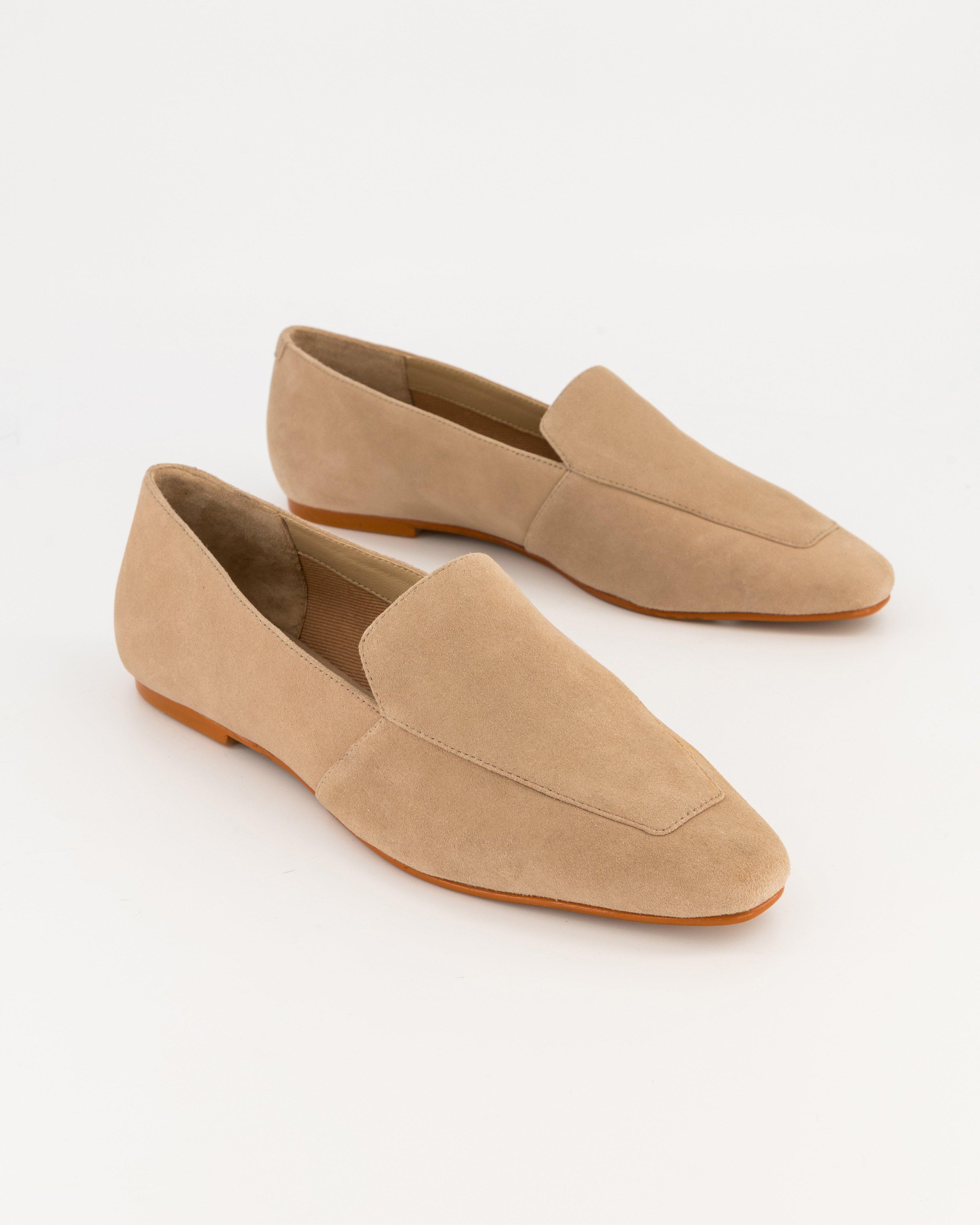 Vicky Suede Loafer -  bone