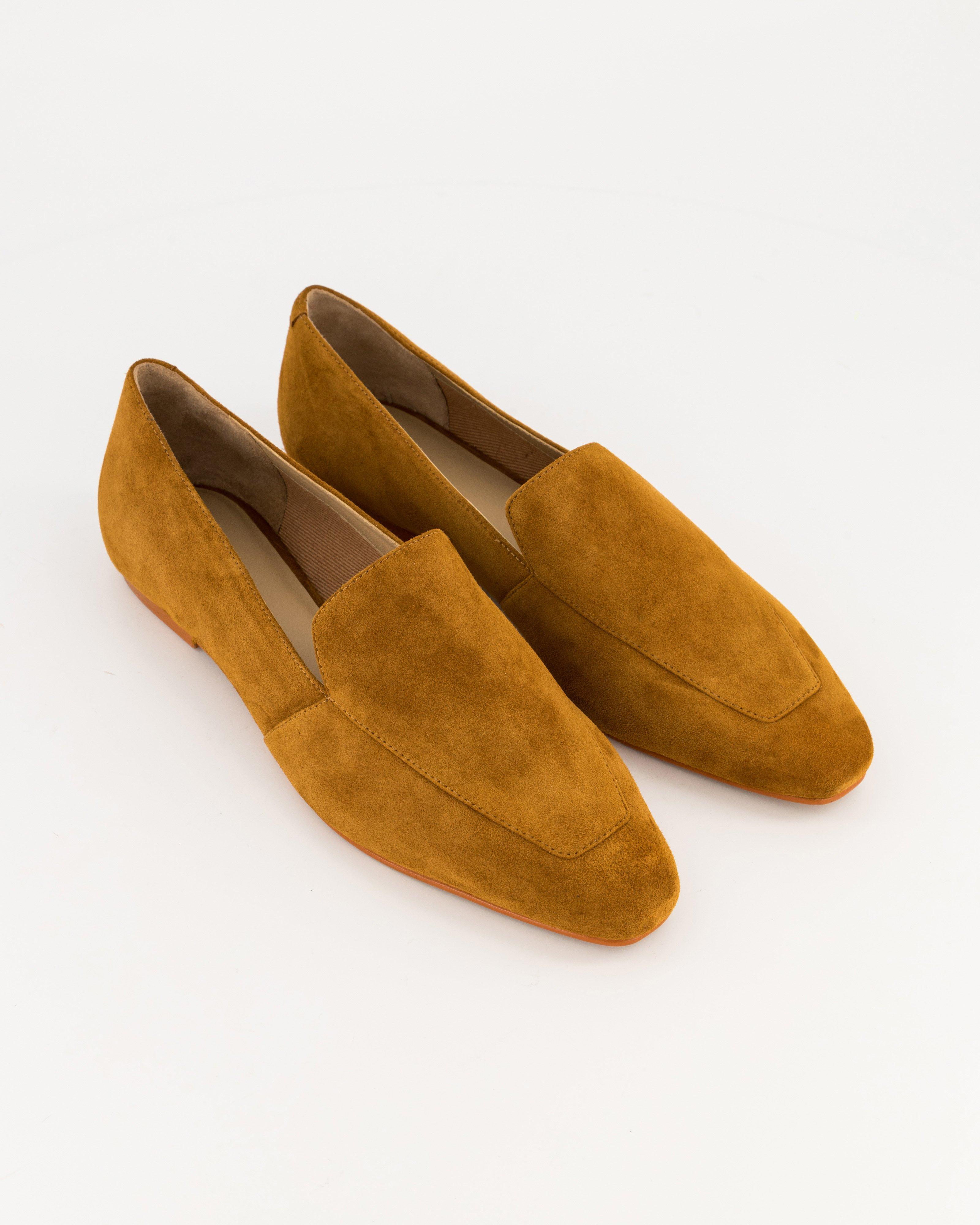 Vicky Suede Loafer -  tan