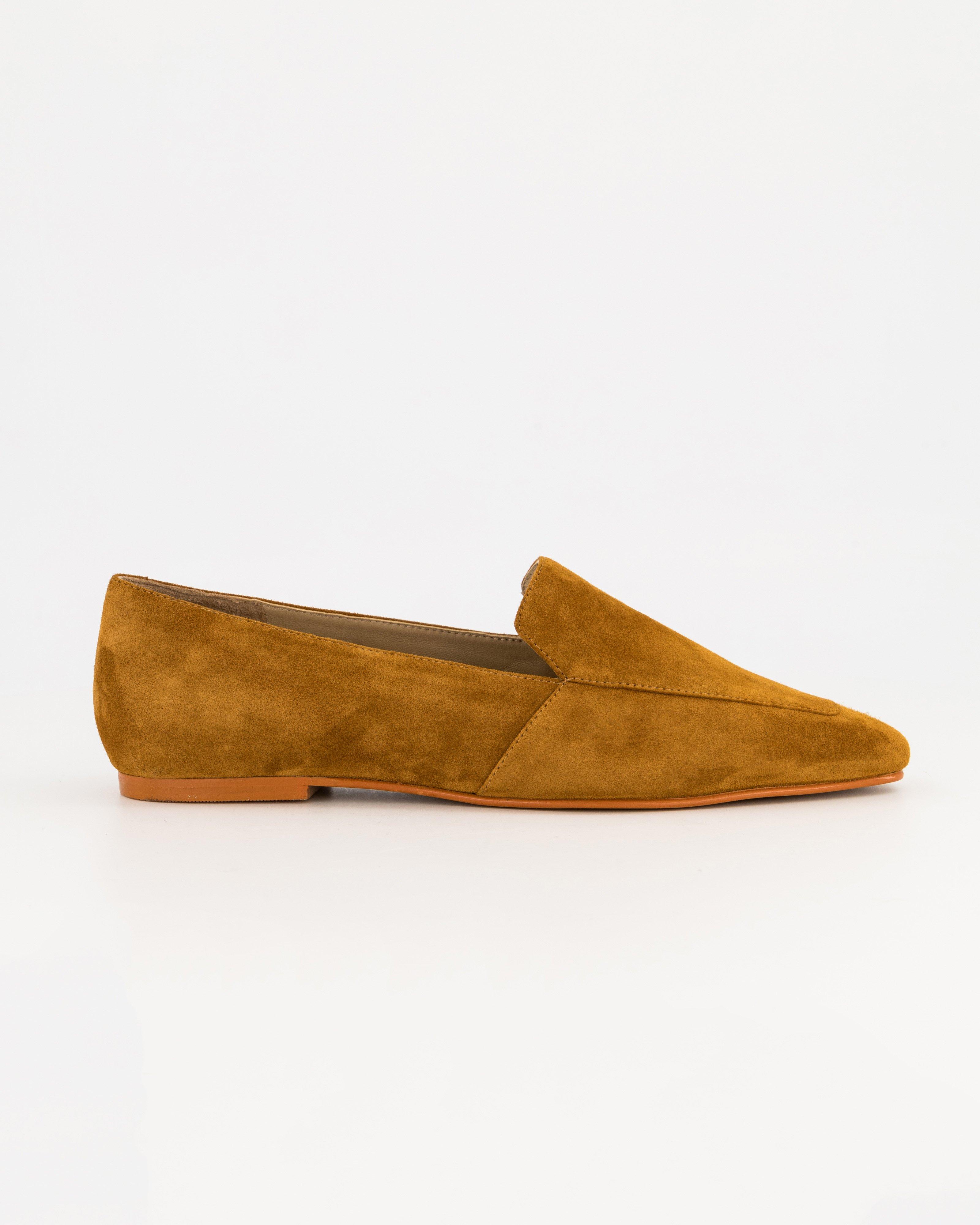 Vicky Suede Loafer -  tan