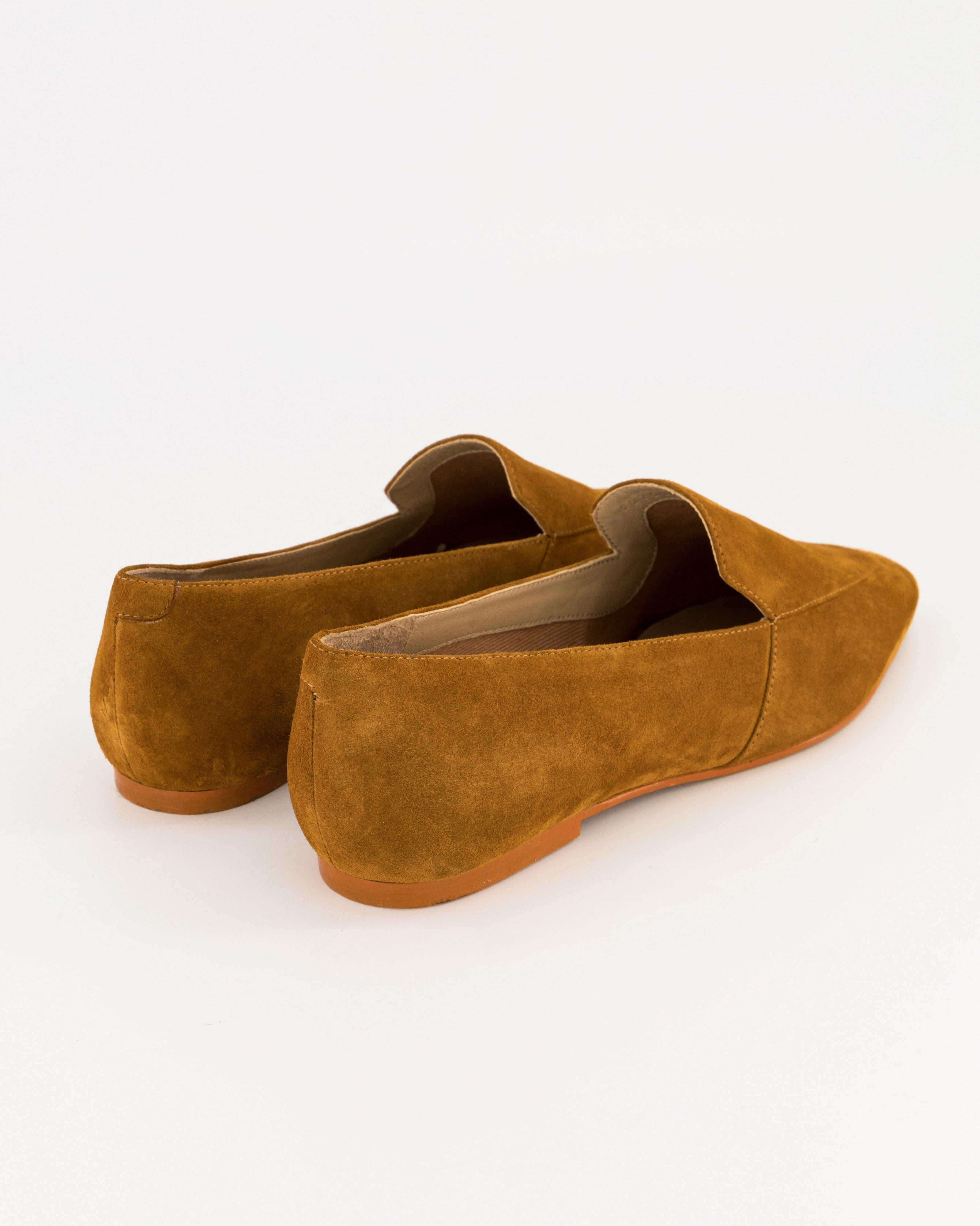 Vicky Suede Loafer -  tan