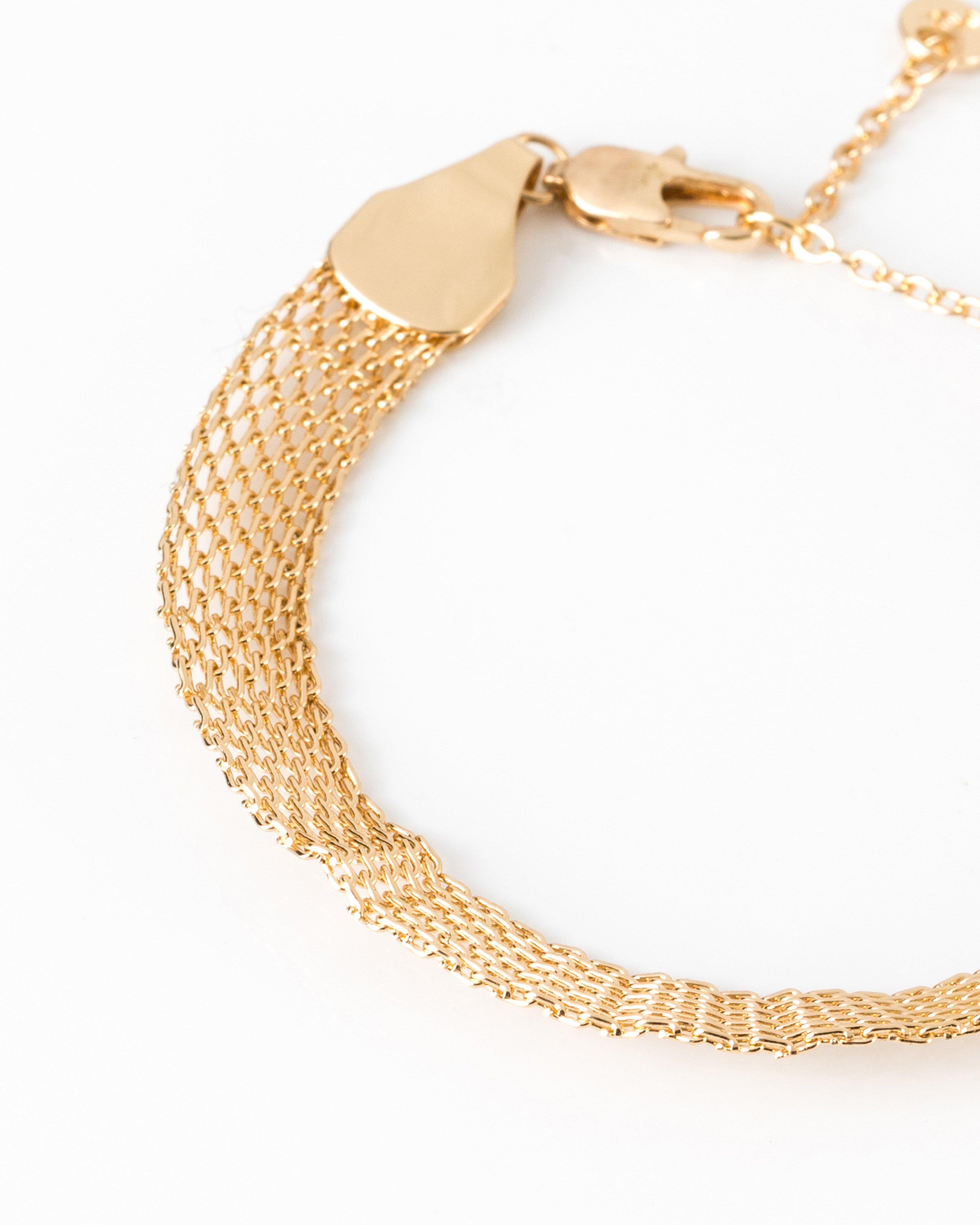 Mesh Chain Bracelet -  gold