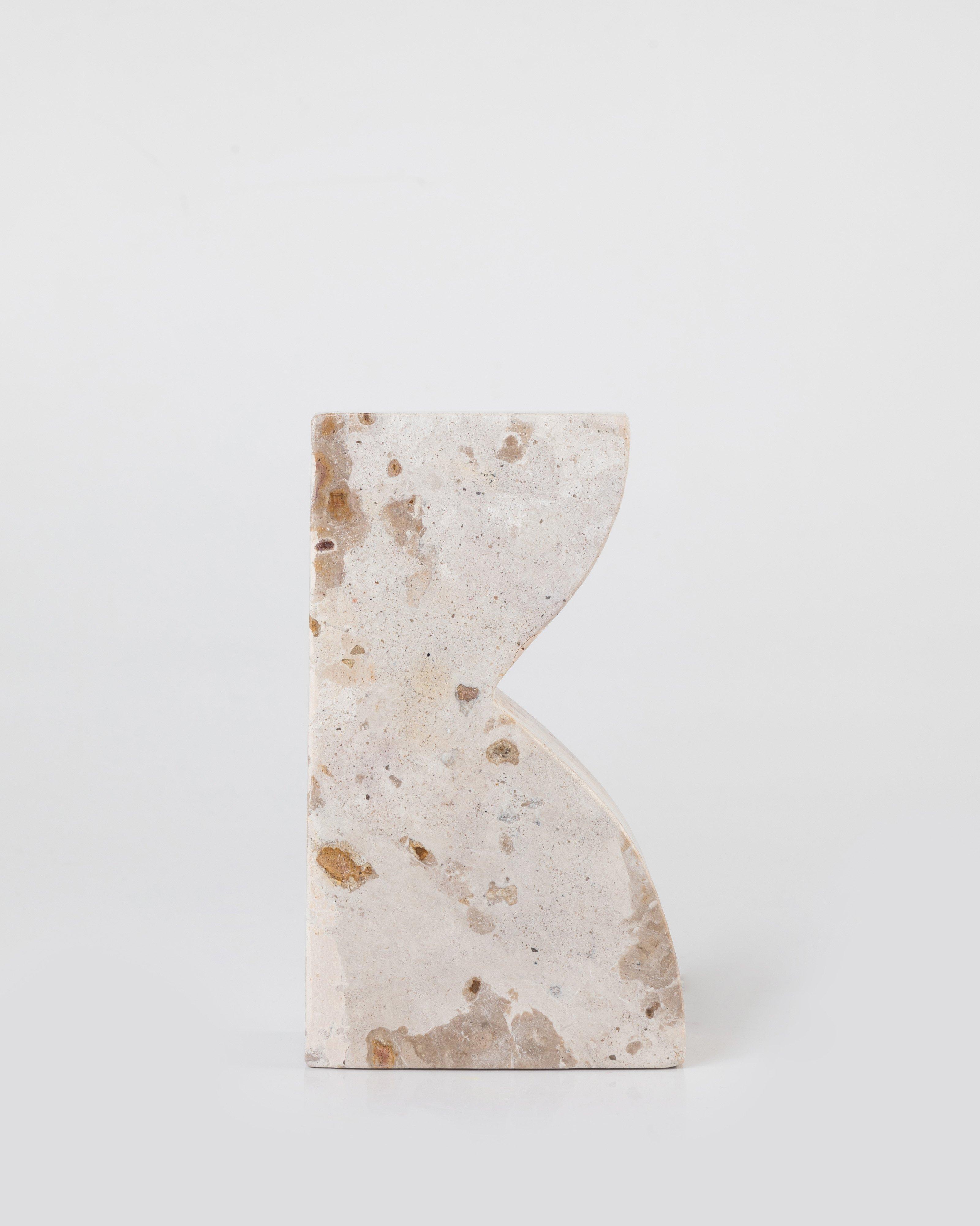 Marble Book Ends -  taupe