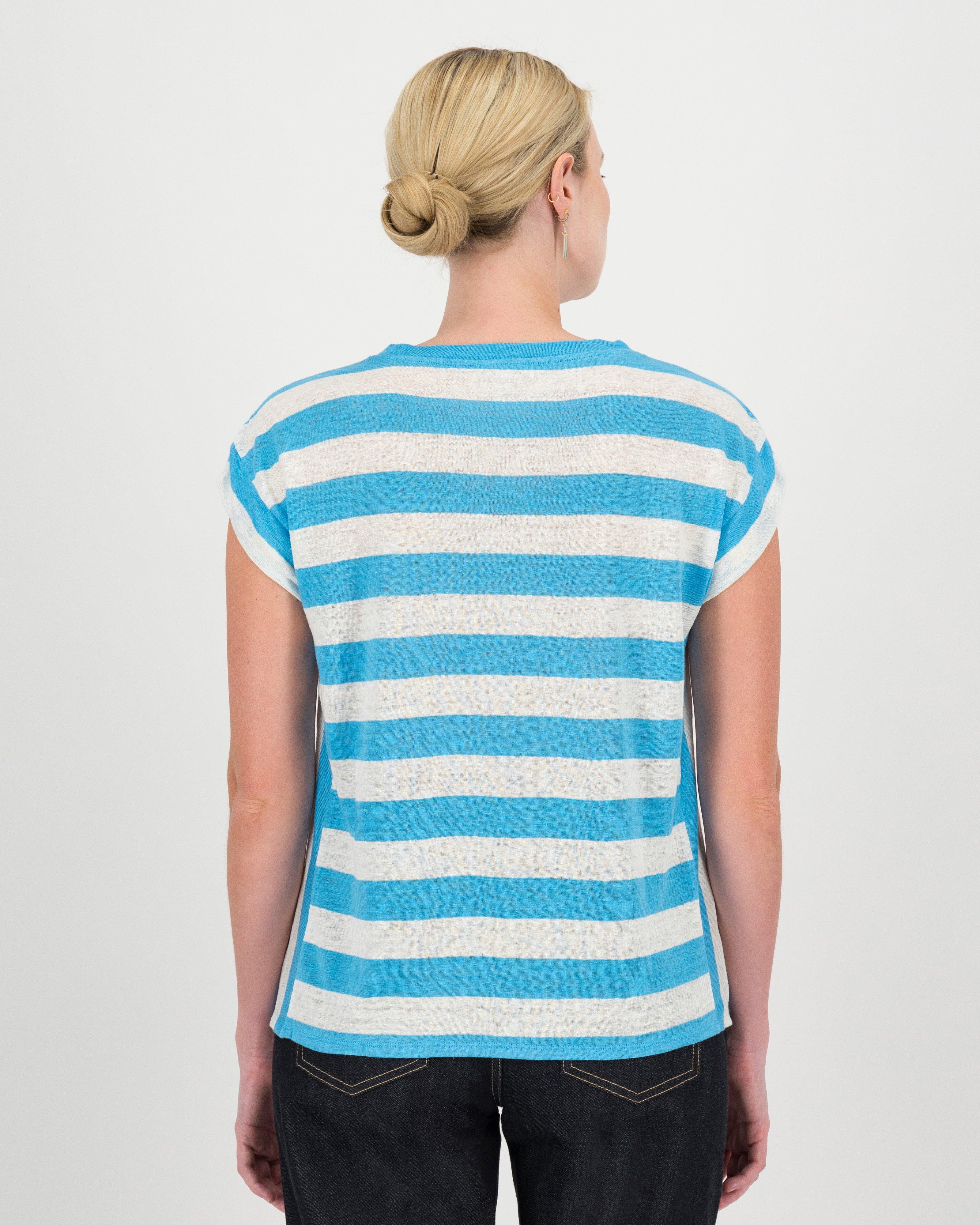 Jeanne Hoffman x Poetry Lee-Lee-Bee Knit Top -  blue