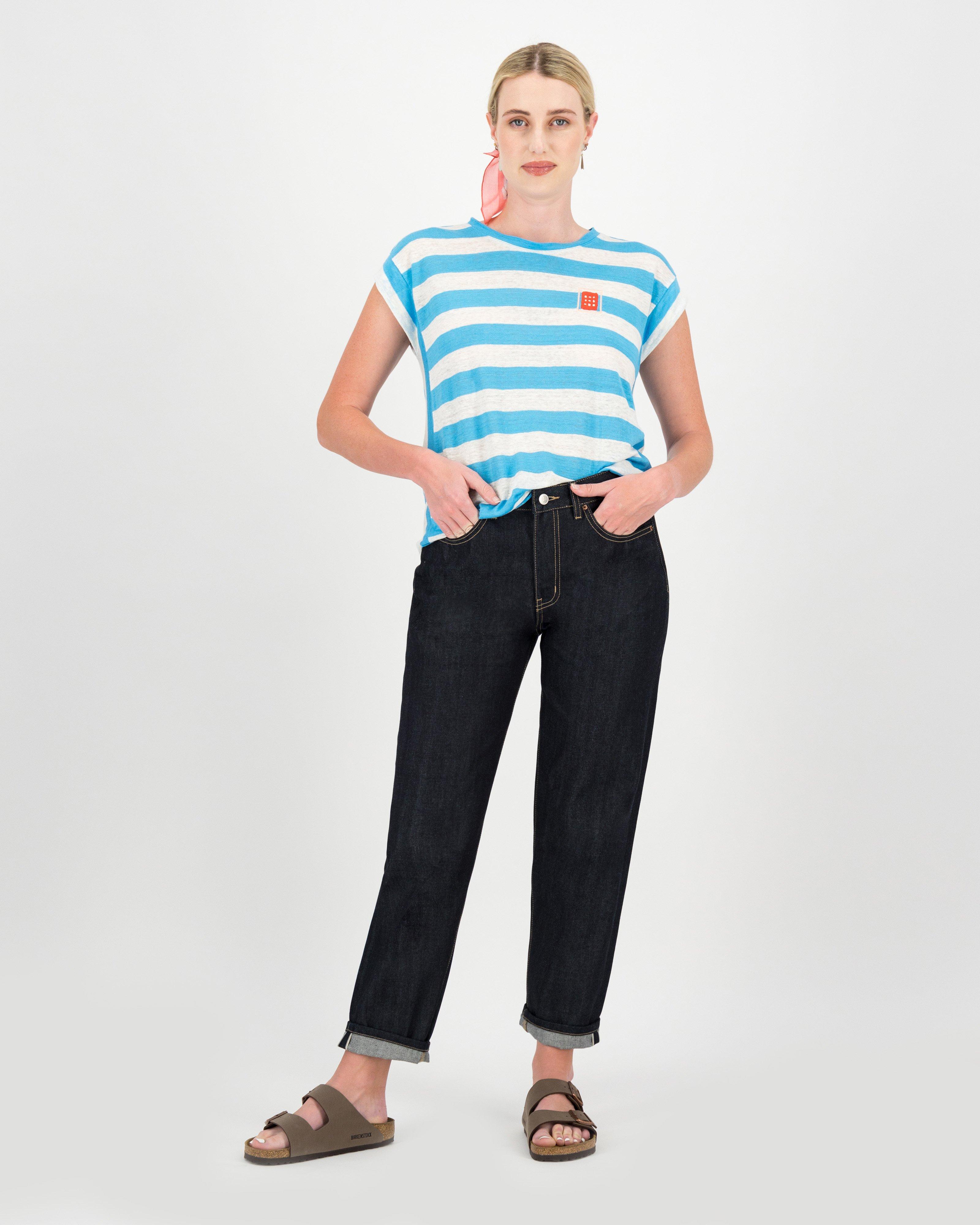 Jeanne Hoffman x Poetry Lee-Lee-Bee Knit Top -  blue