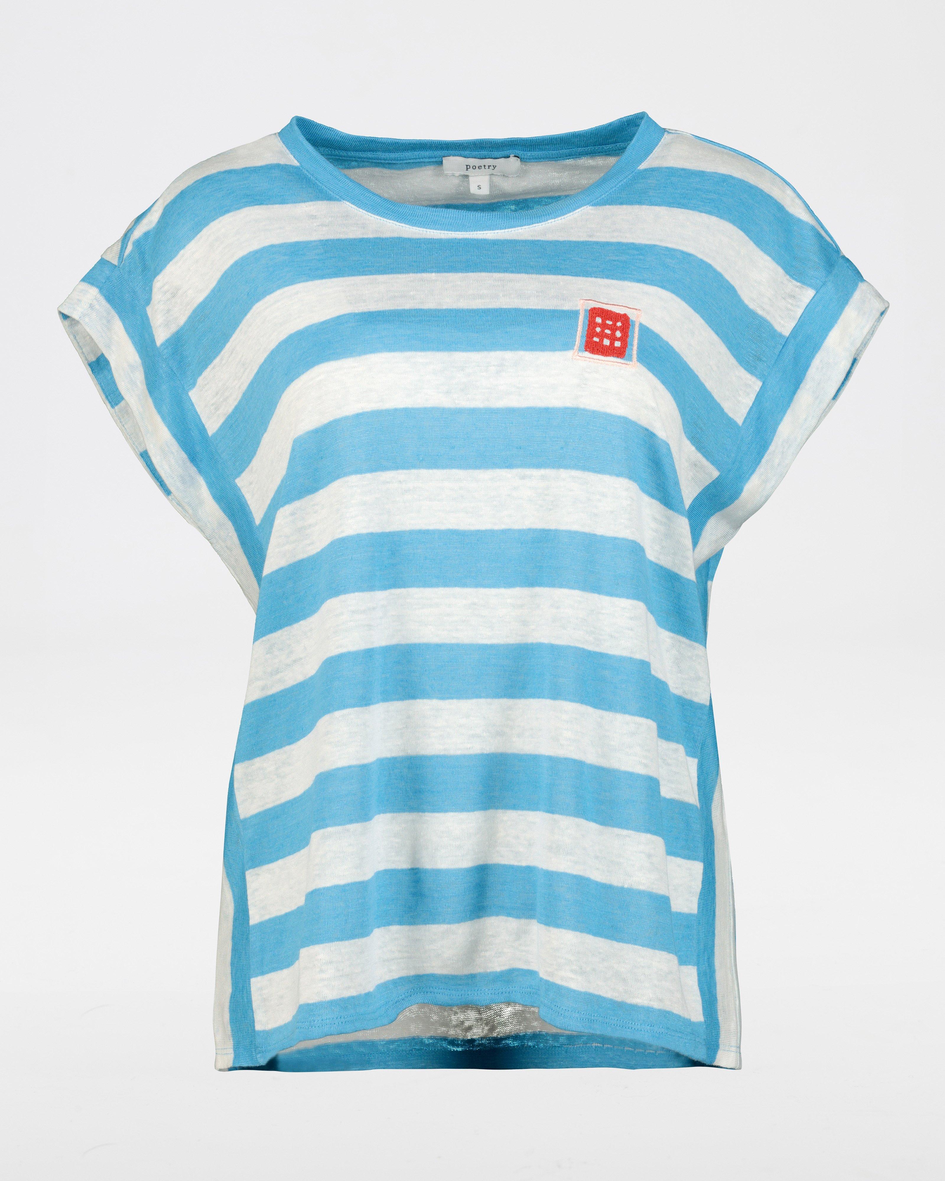 Jeanne Hoffman x Poetry Lee-Lee-Bee Knit Top -  blue