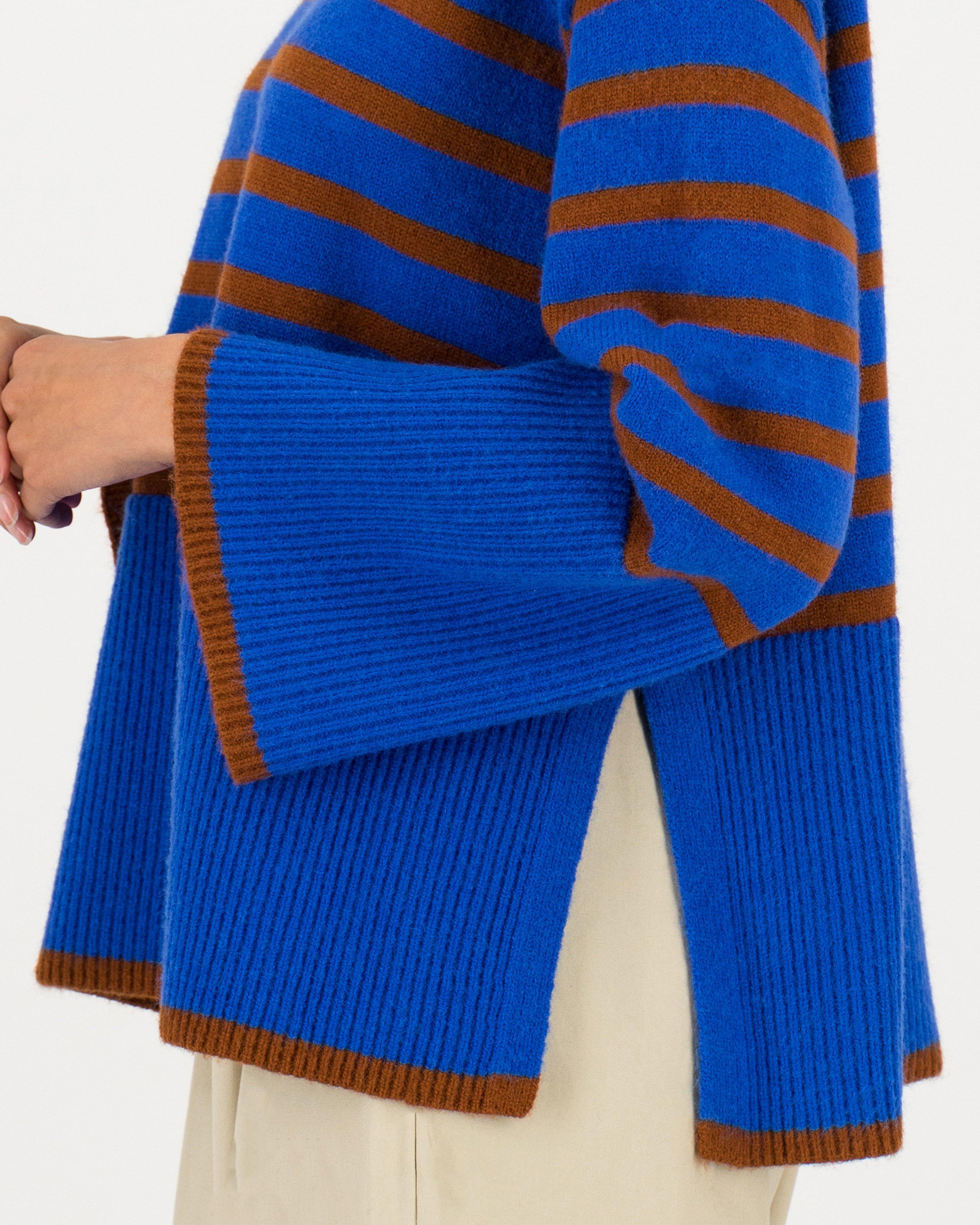 Romie Striped Jumper -  blue