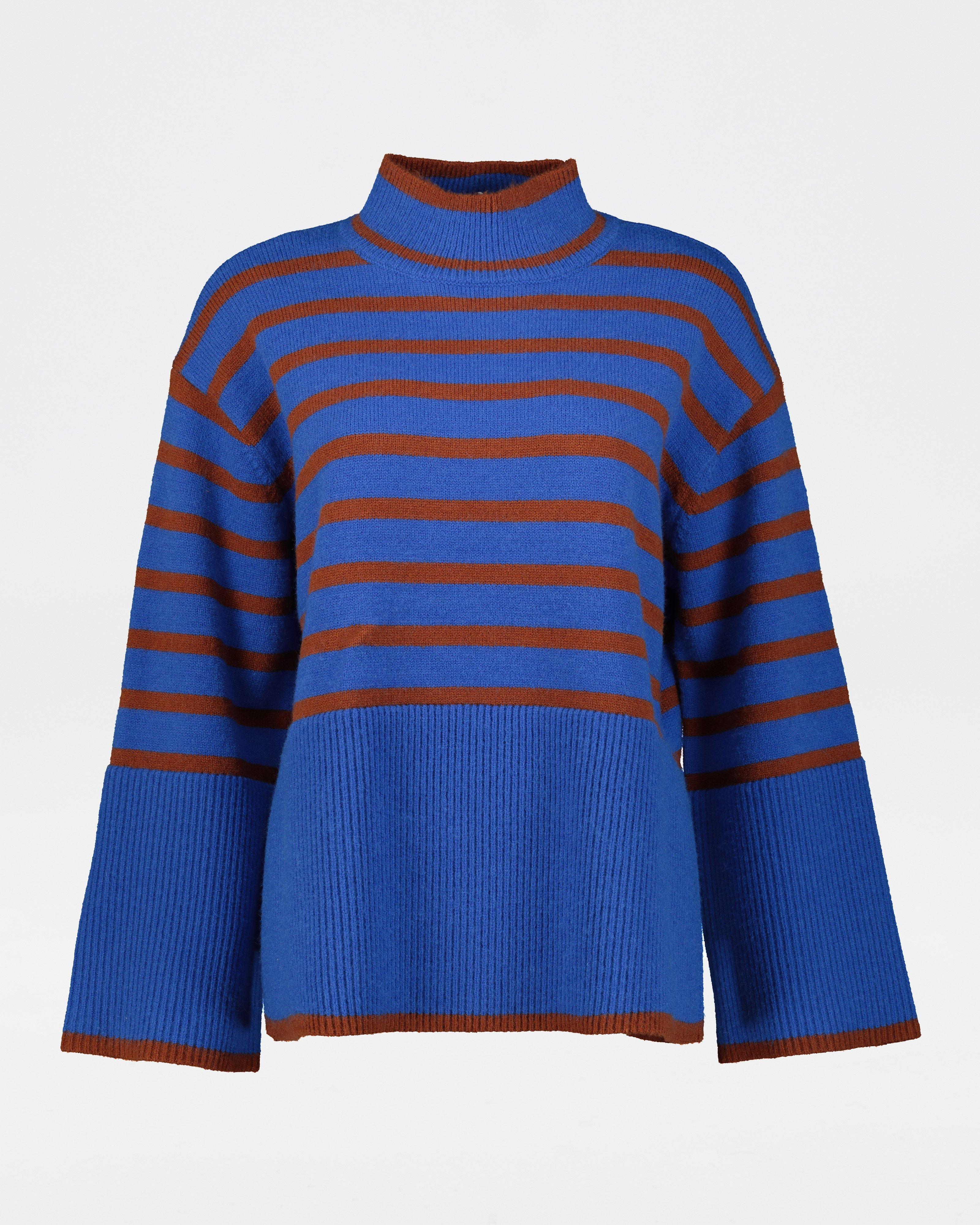 Romie Striped Jumper -  blue