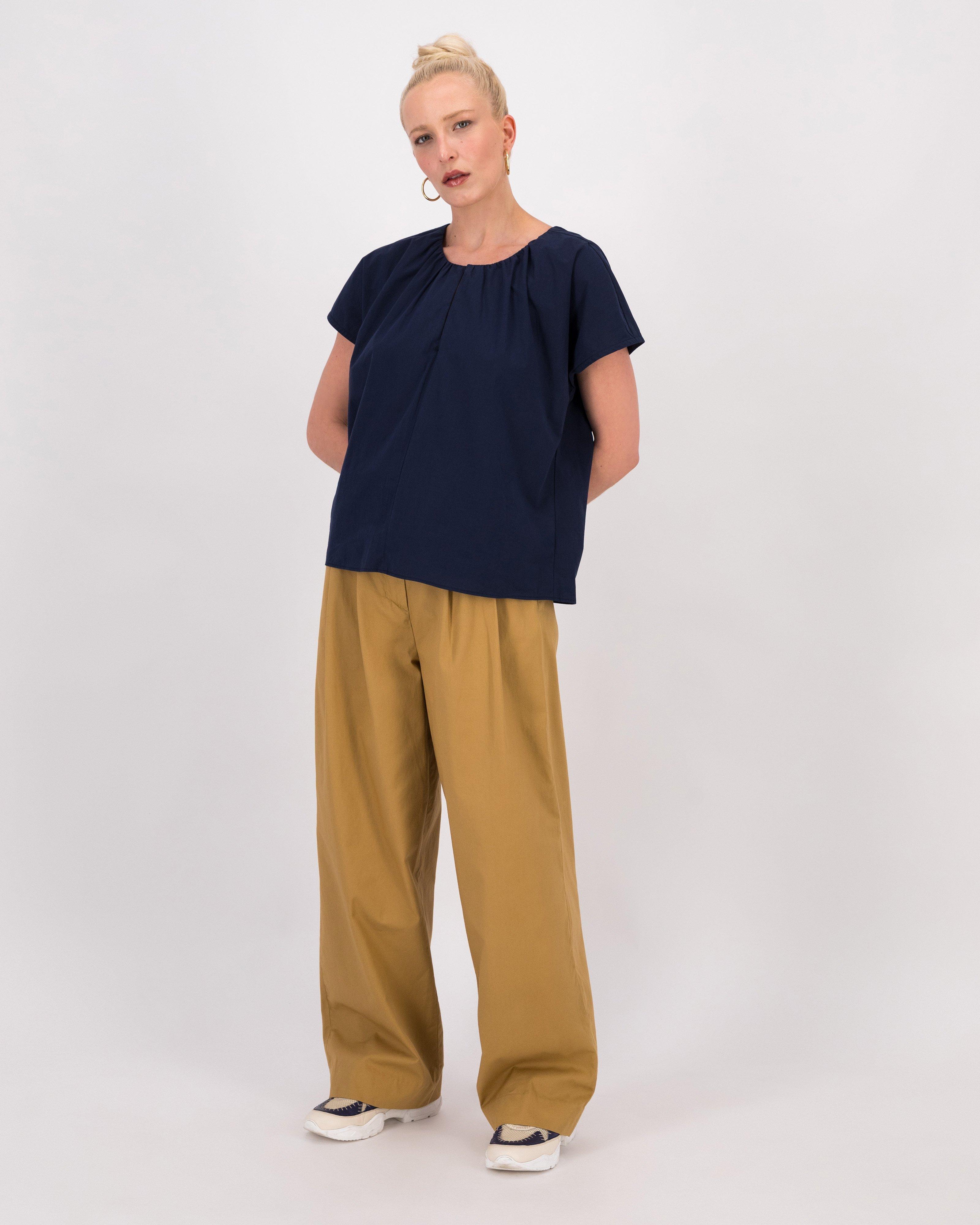 Poetry Rylen Relaxed Pant -  brown