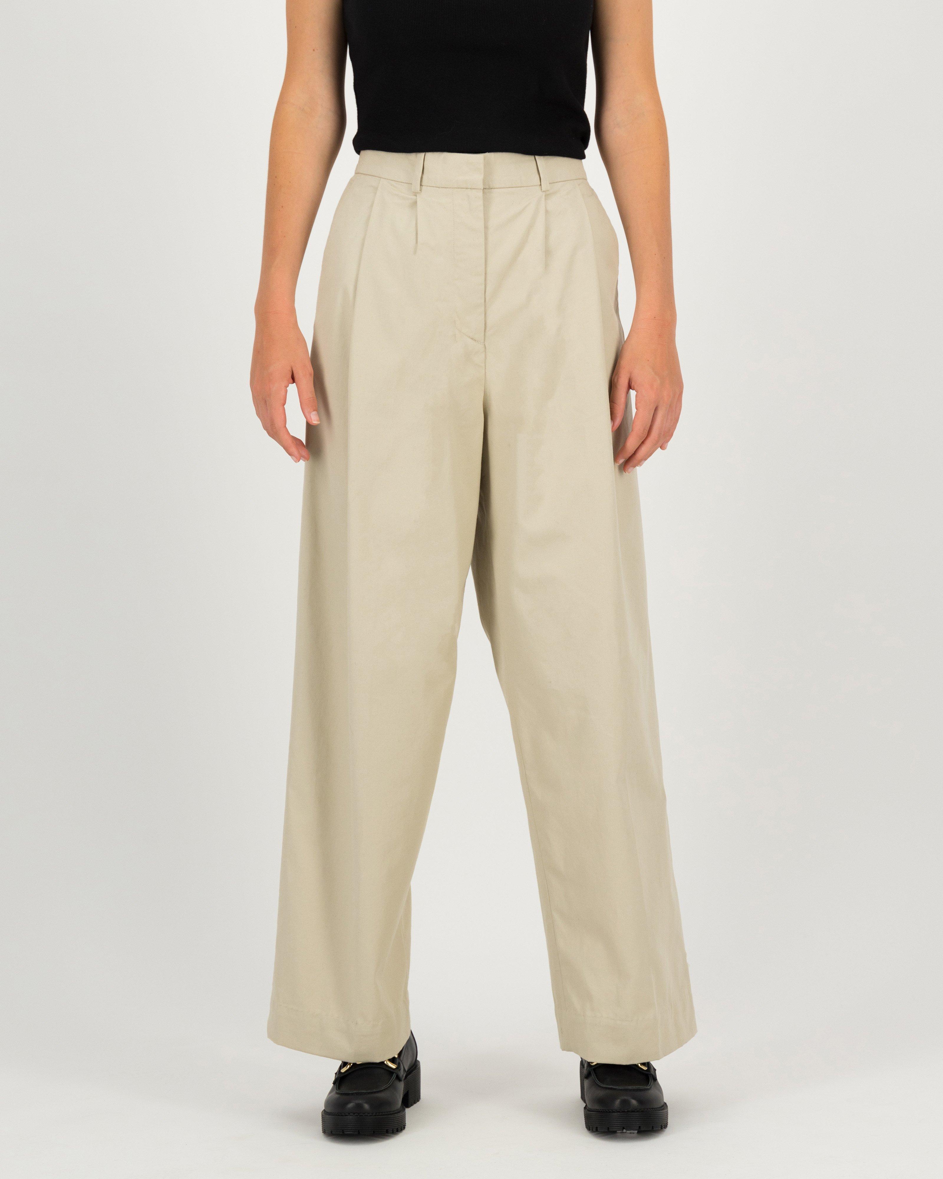 Poetry Rylen Relaxed Pant -  stone