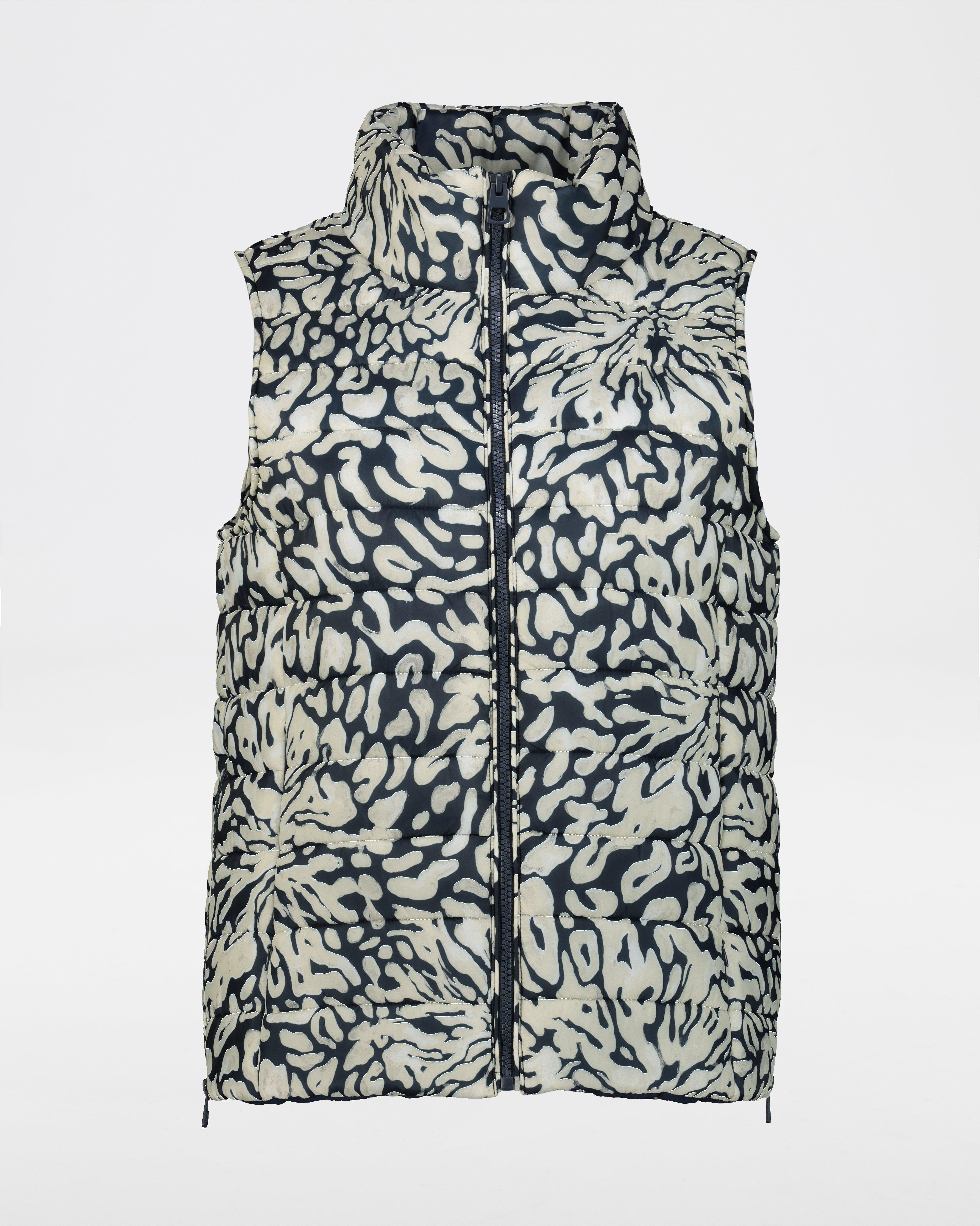 Anda Sleeveless Puffer Jacket -  navy