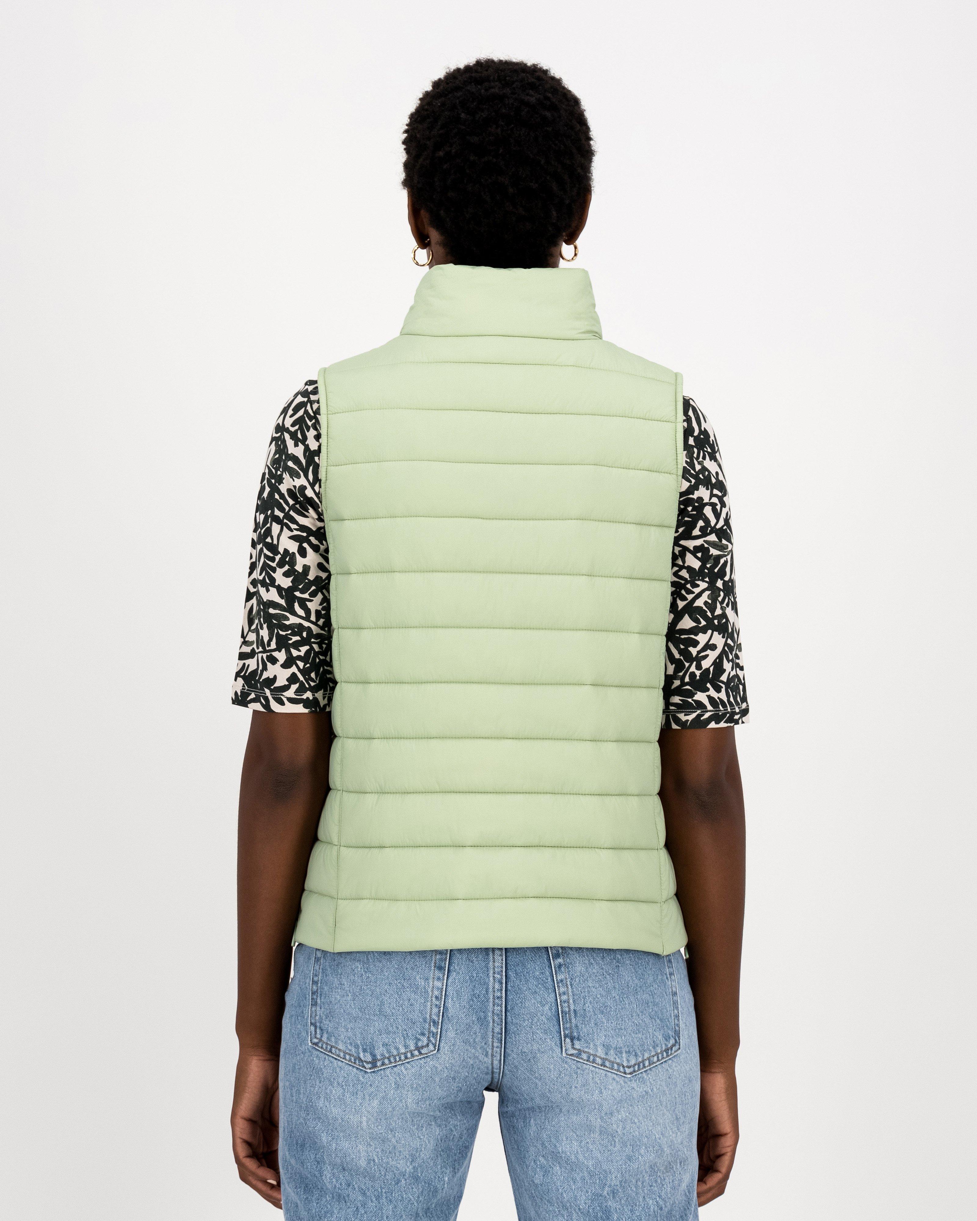 Anda Sleeveless Puffer -  green