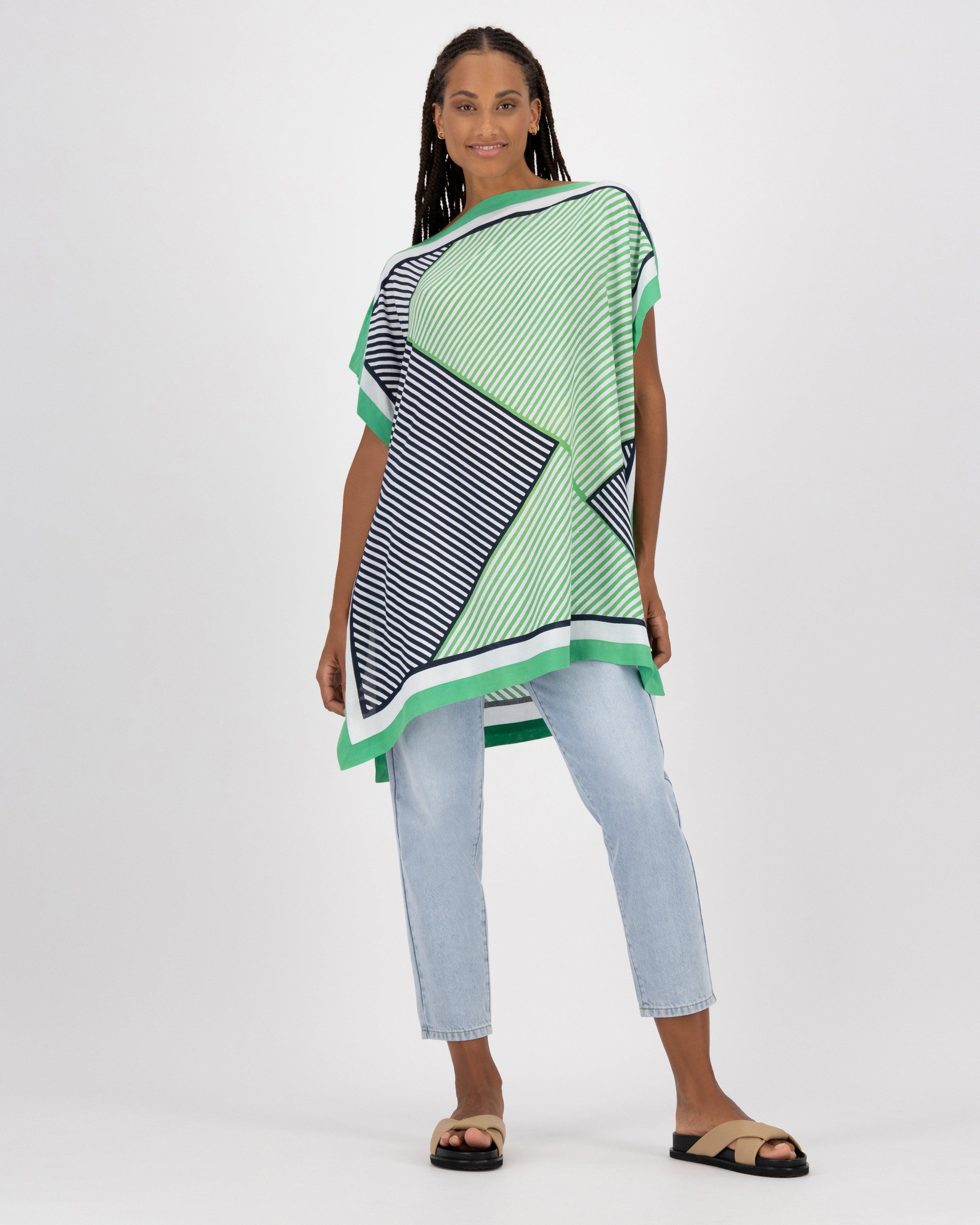 Rikka Side Tie Beach Kimono -  green