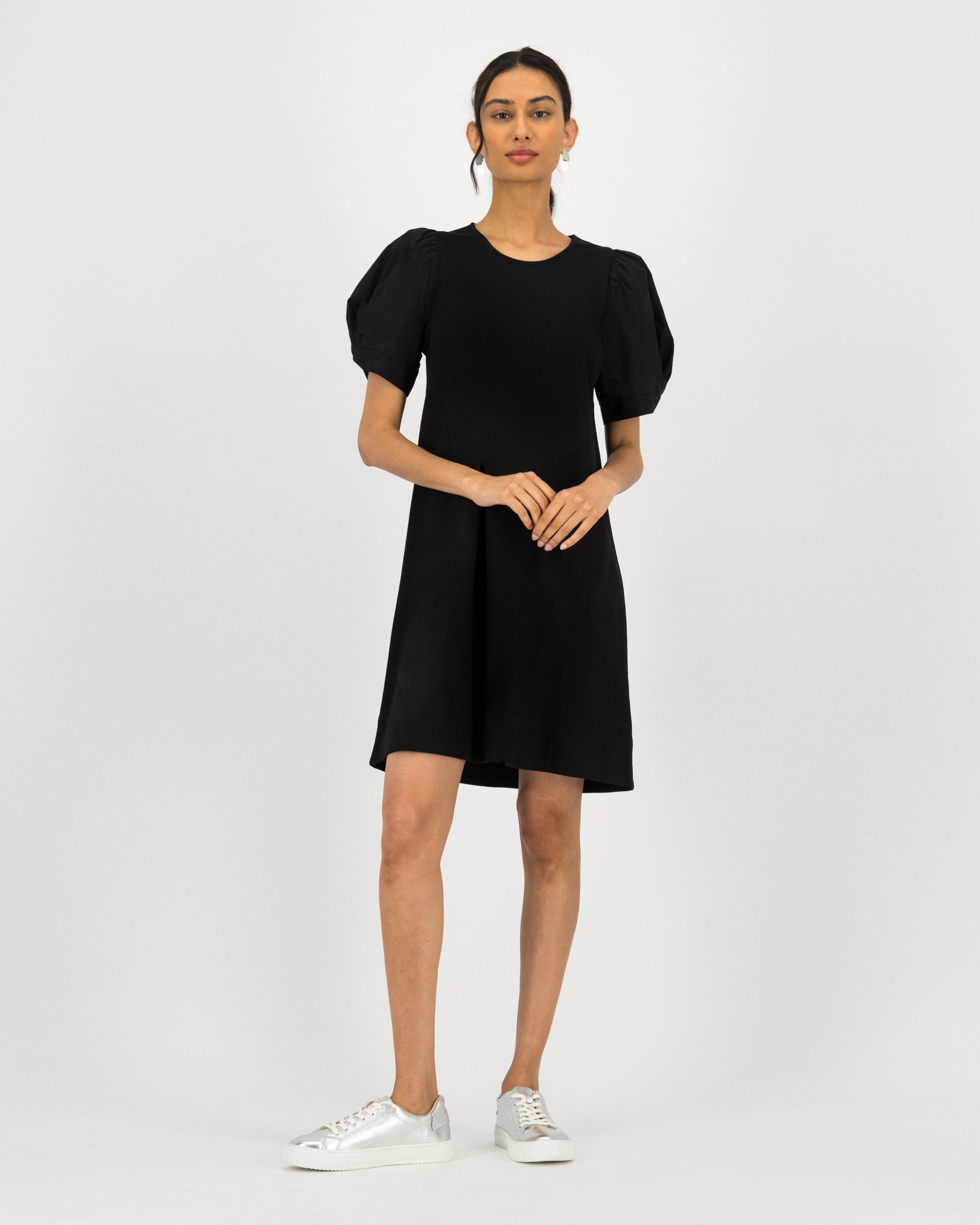 Amaya T-Shirt Dress -  black