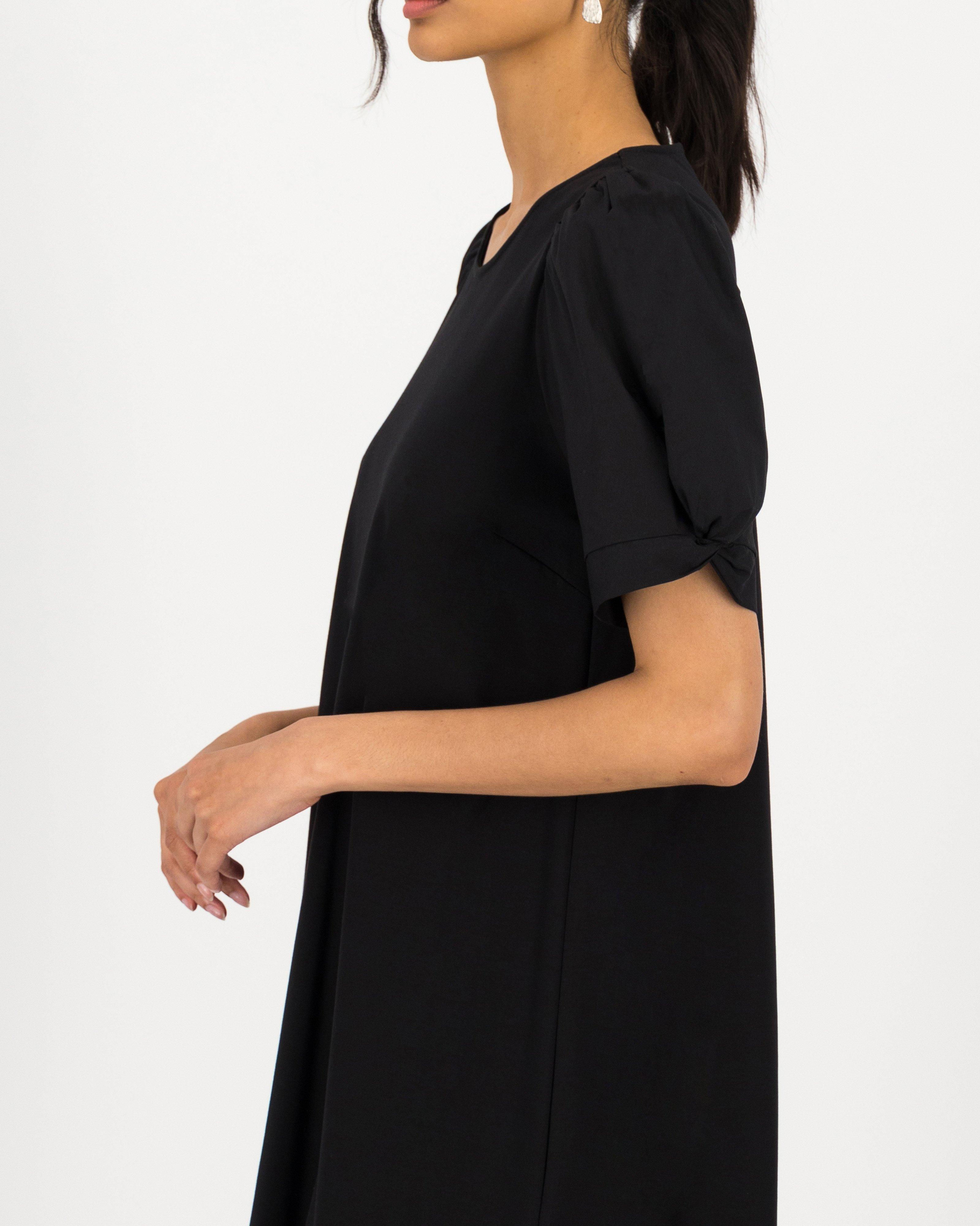 Amaya T-Shirt Dress -  black