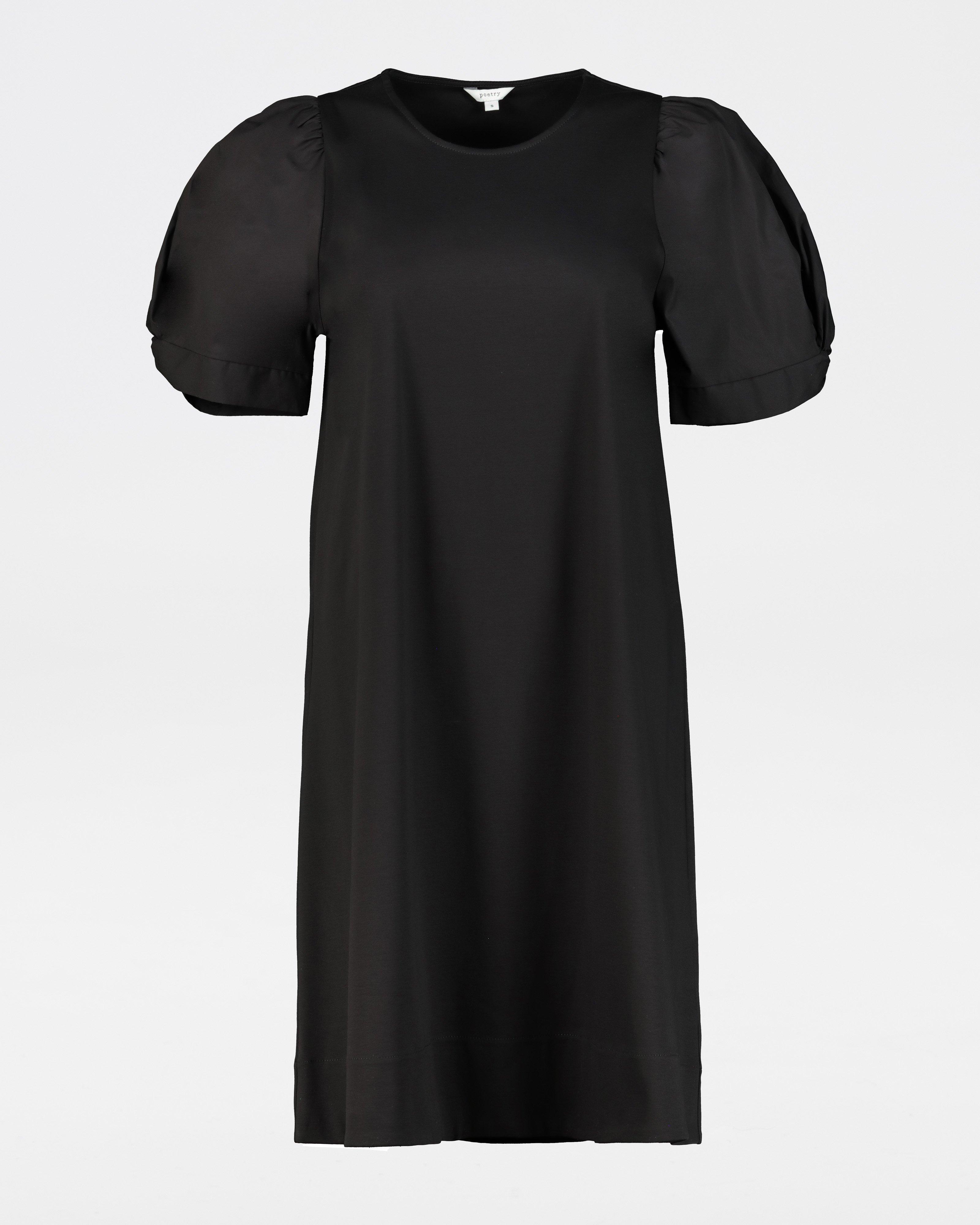 Amaya T-Shirt Dress -  black