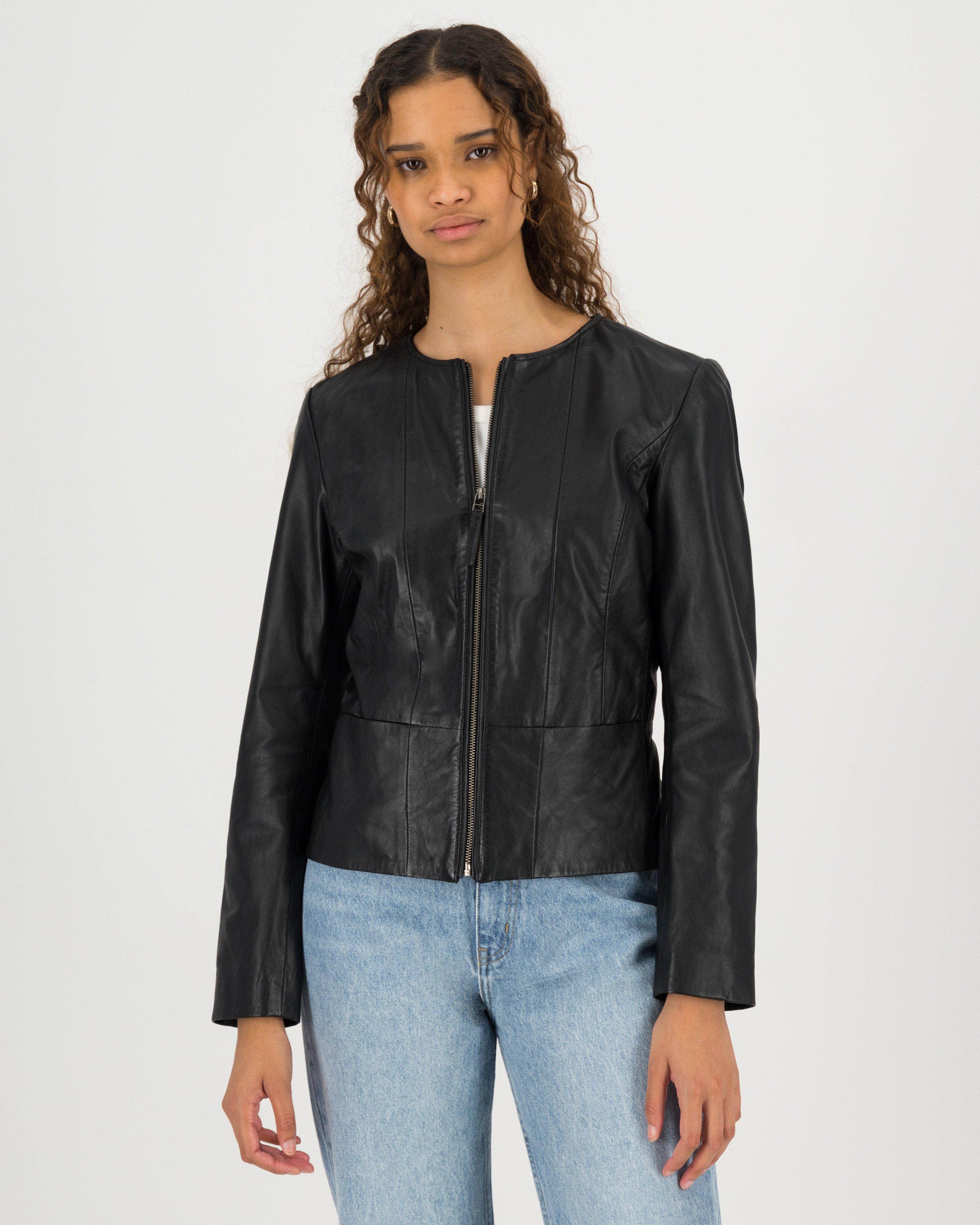 Poetry Aaliyah Leather Jacket -  black