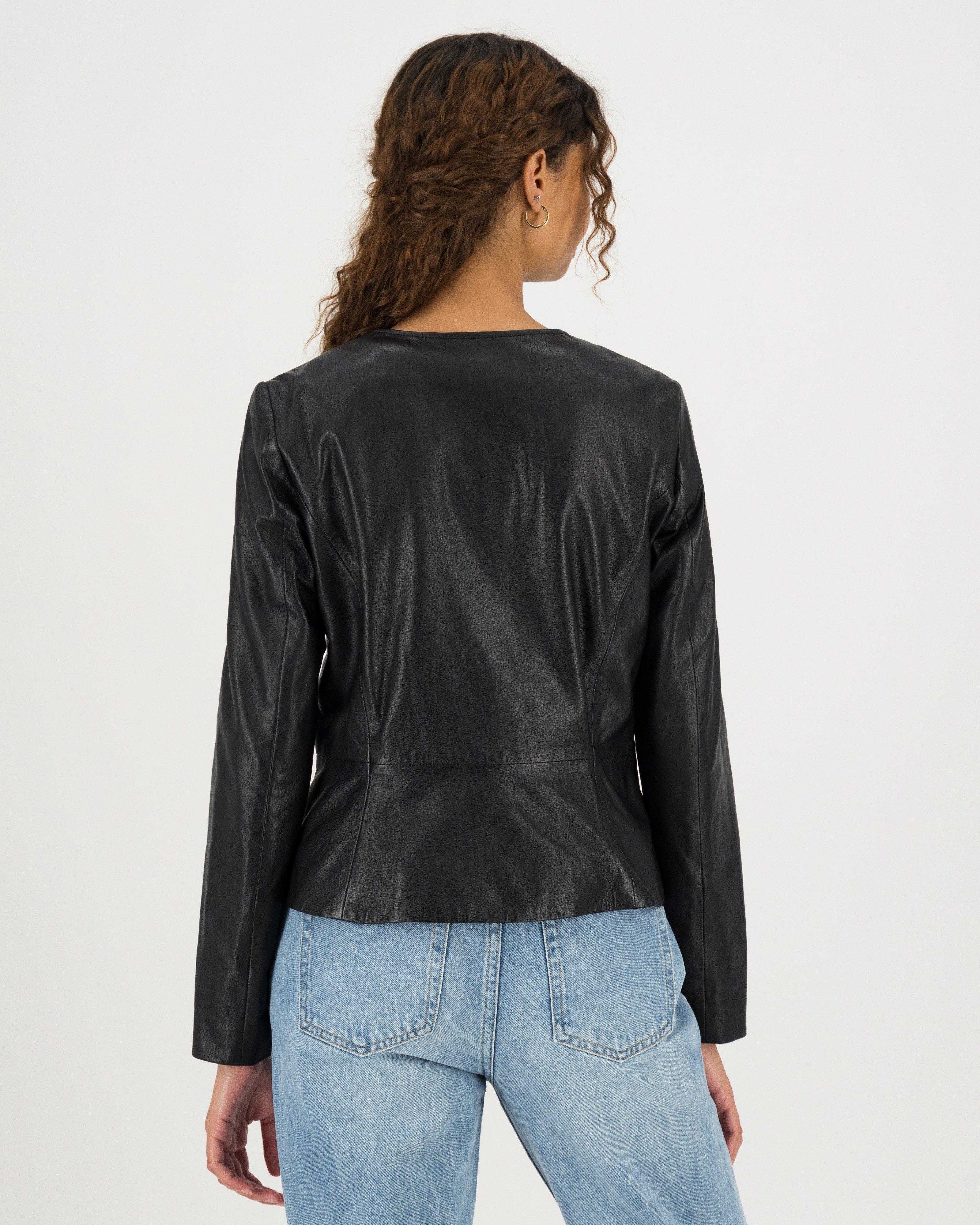 Poetry Aaliyah Leather Jacket -  black