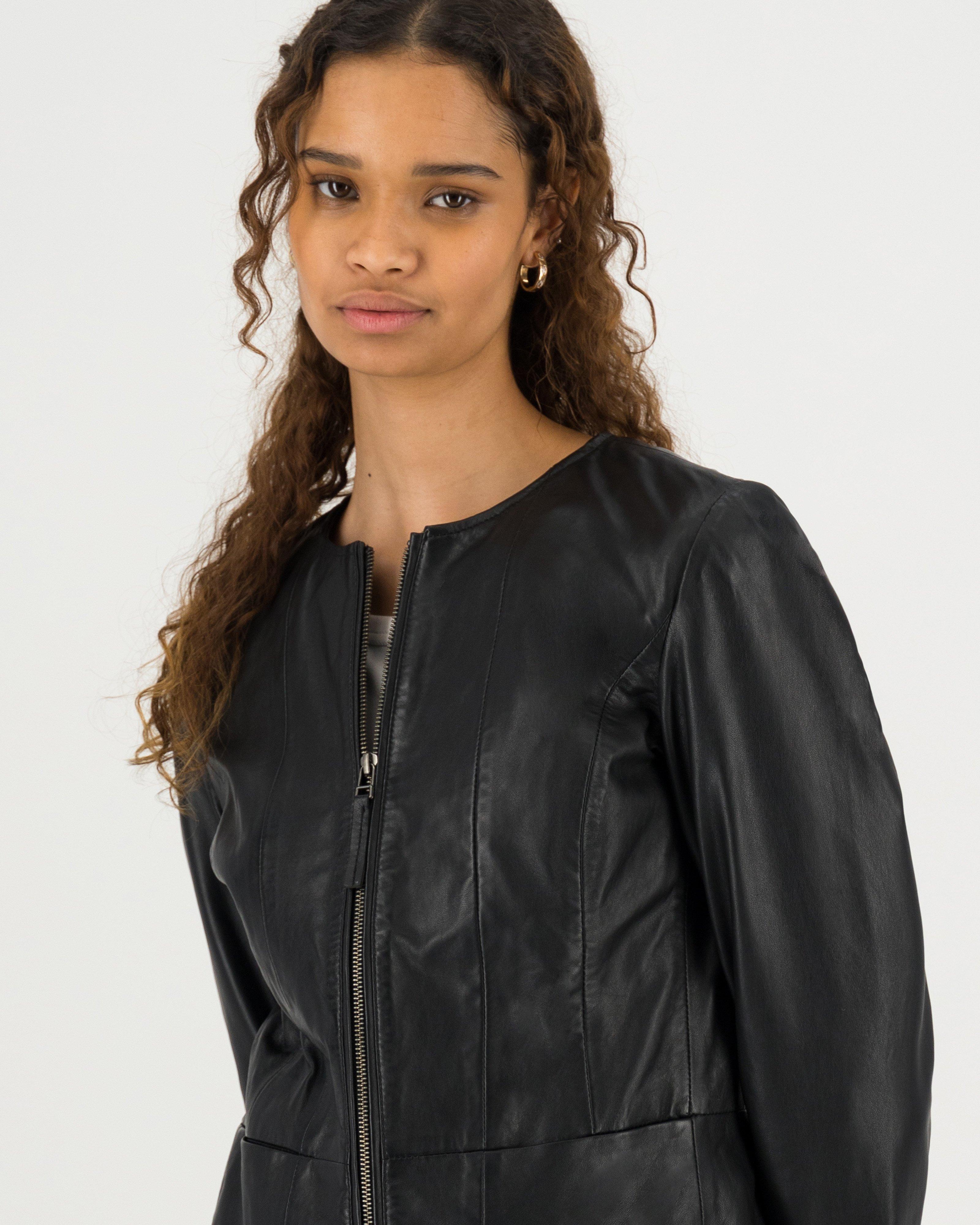 Poetry Aaliyah Leather Jacket -  black