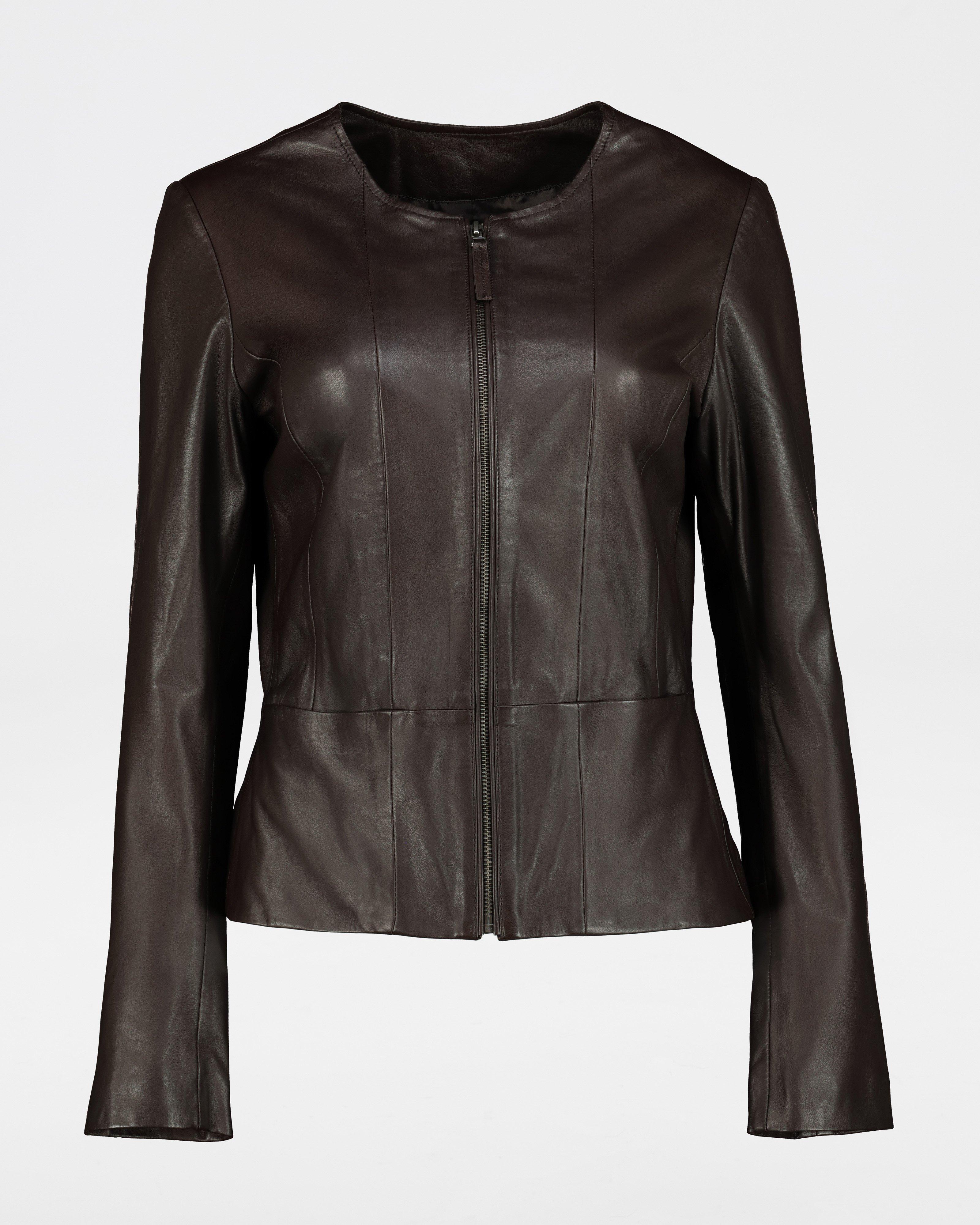 Poetry Aaliyah Leather Jacket -  brown