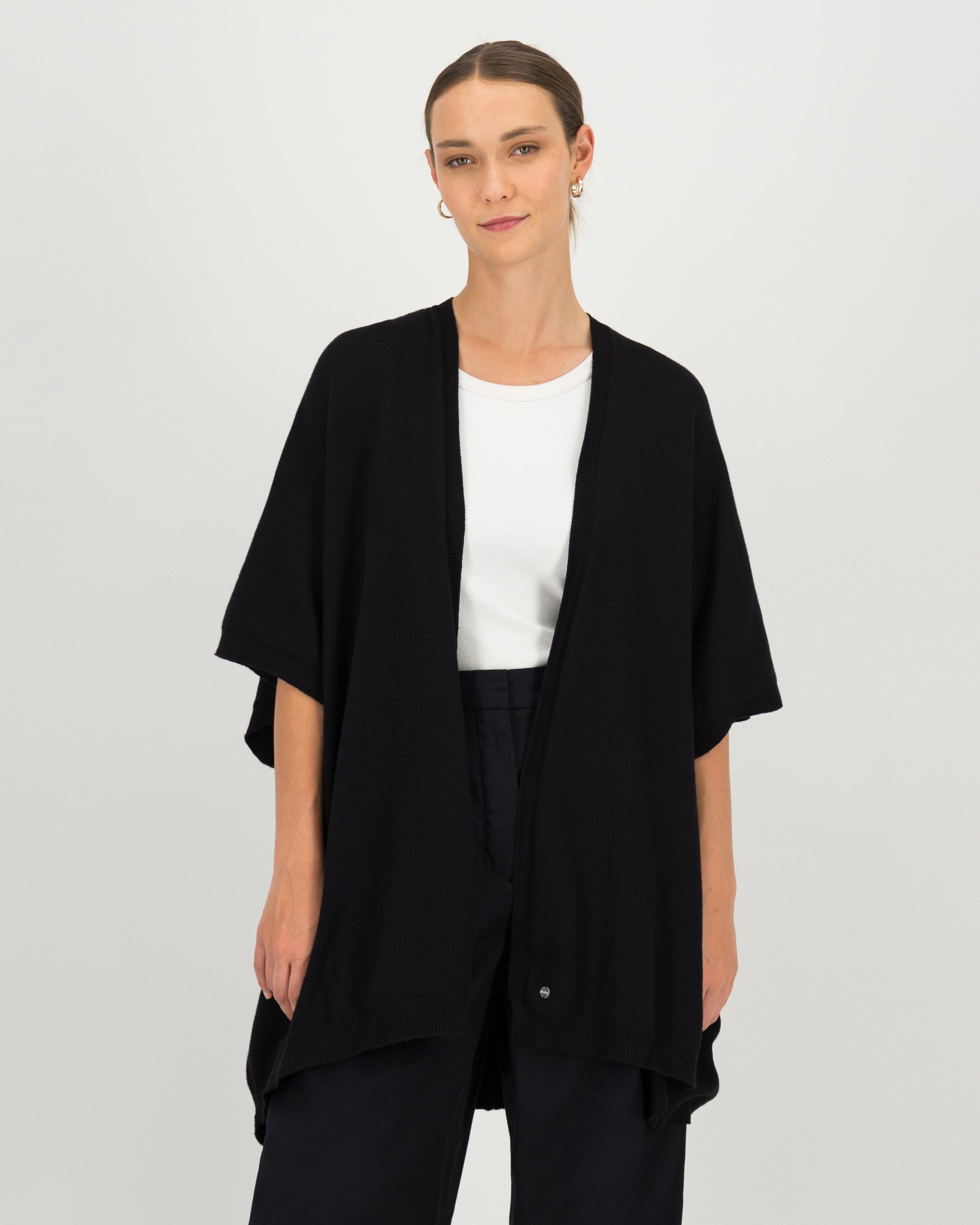 Penni Knitted Kimono -  black