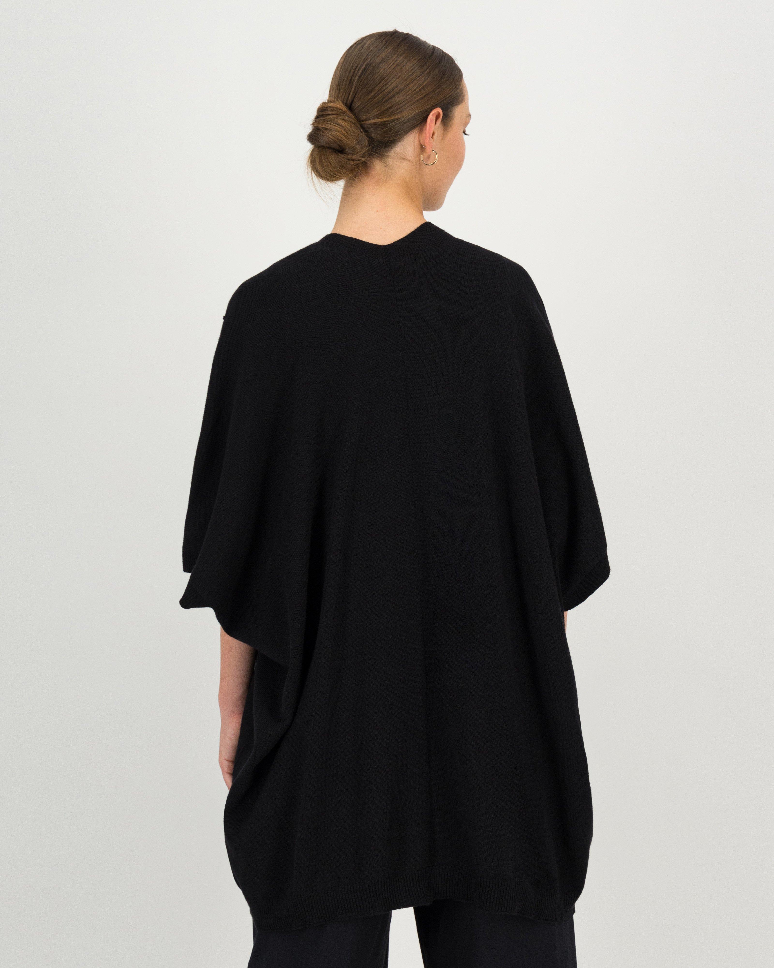 Penni Knitted Kimono -  black