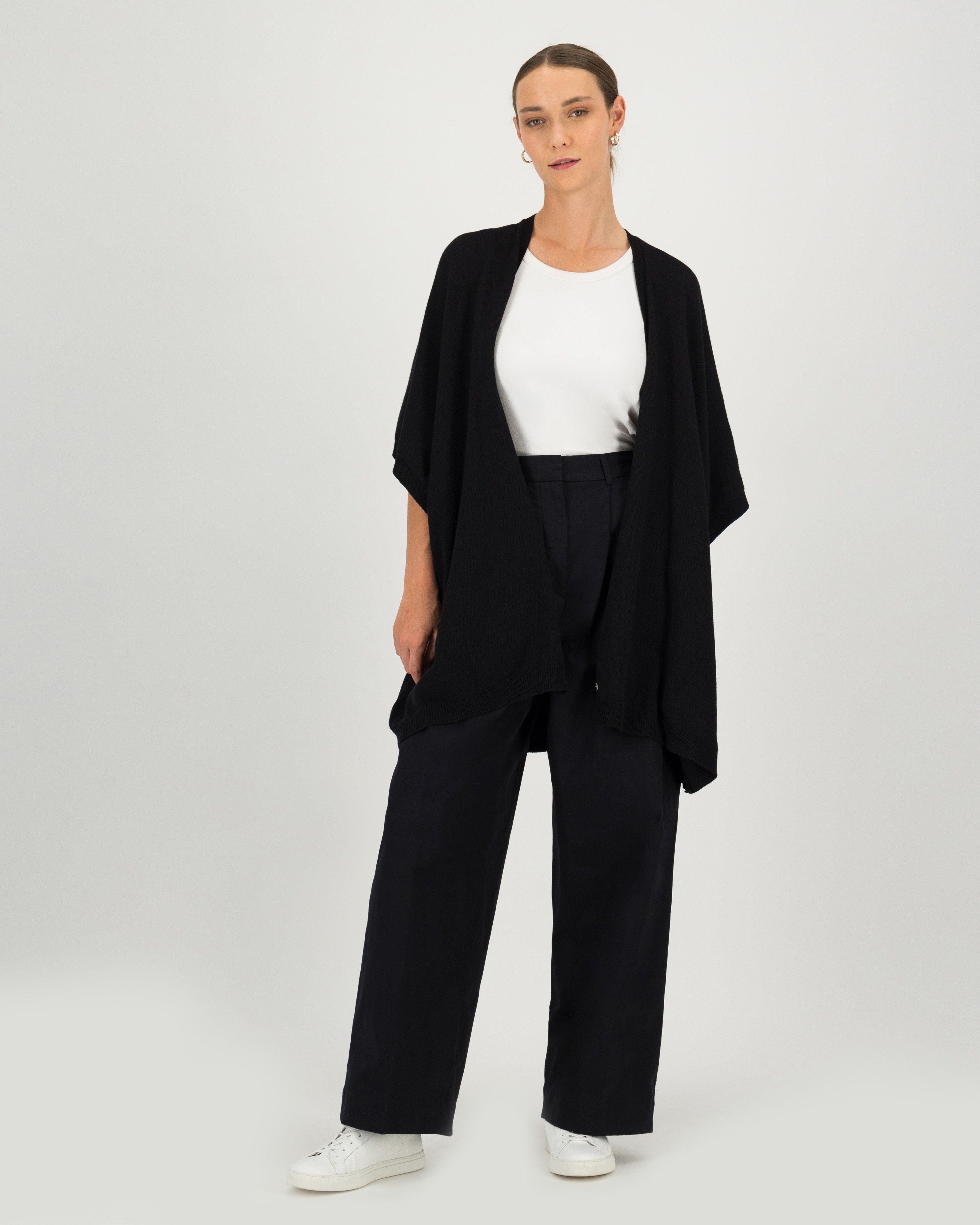 Penni Knitted Kimono -  black