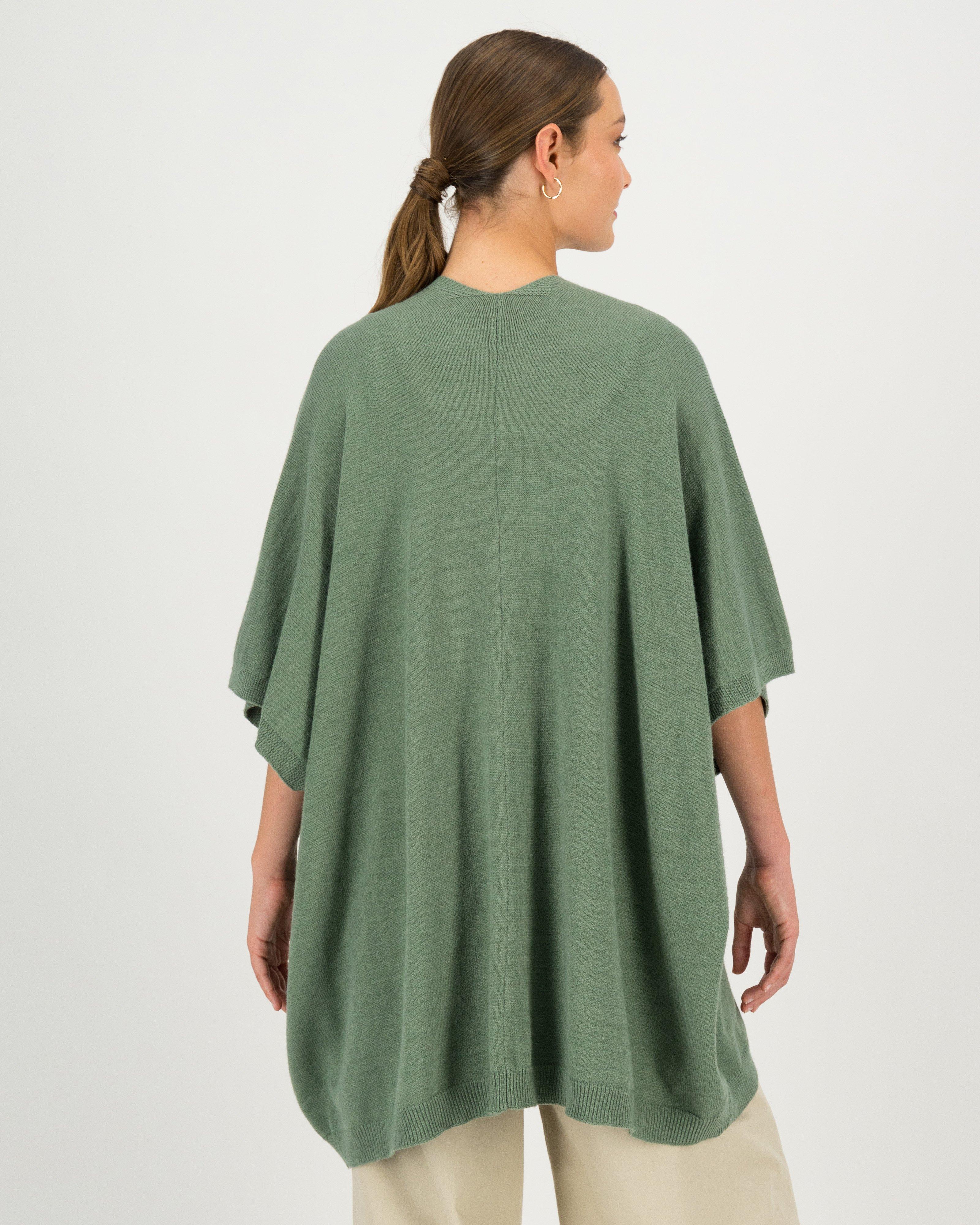 Penni Knitted Kimono -  green