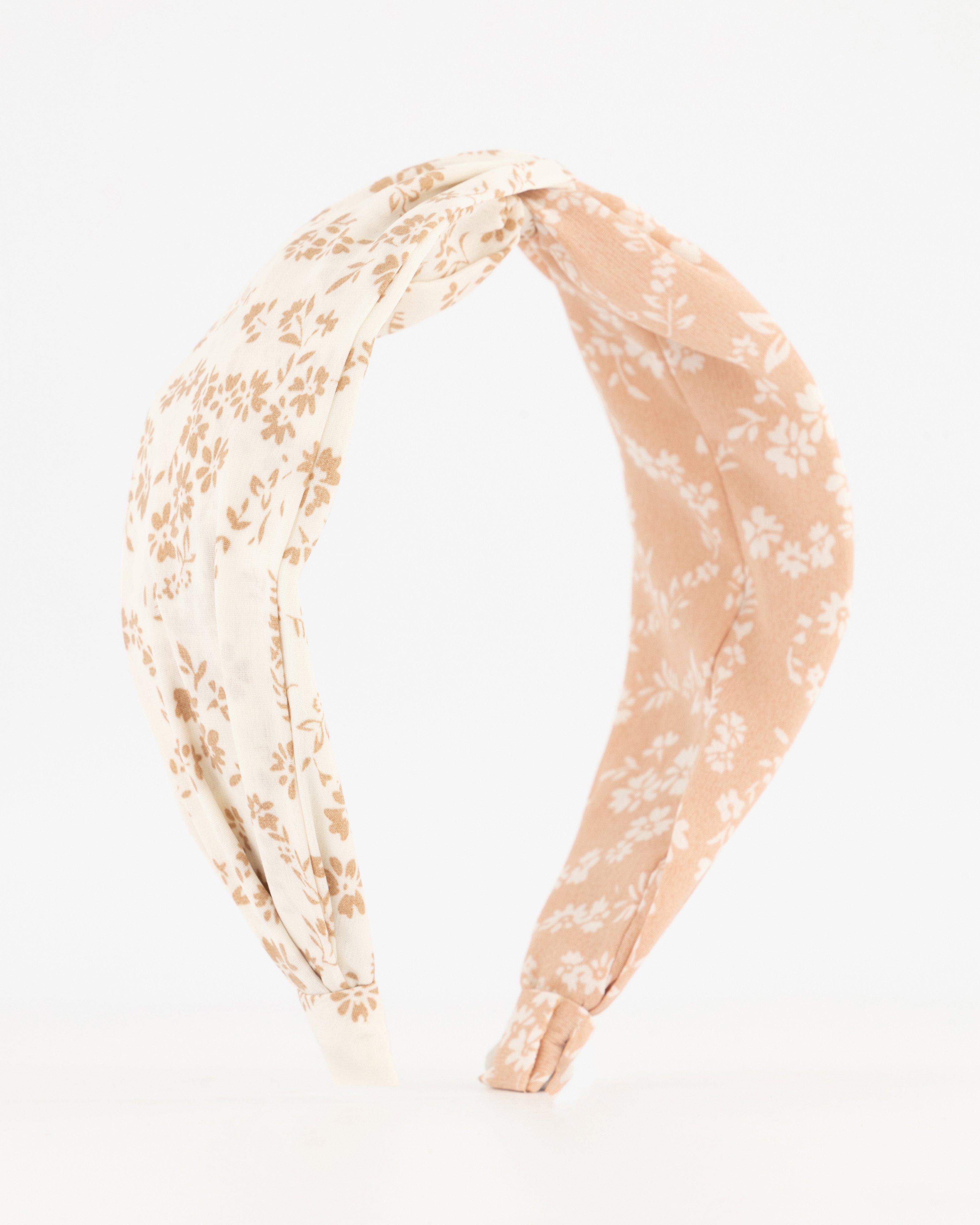 Hasna Ditsy Two-Tone Aliceband -  milk