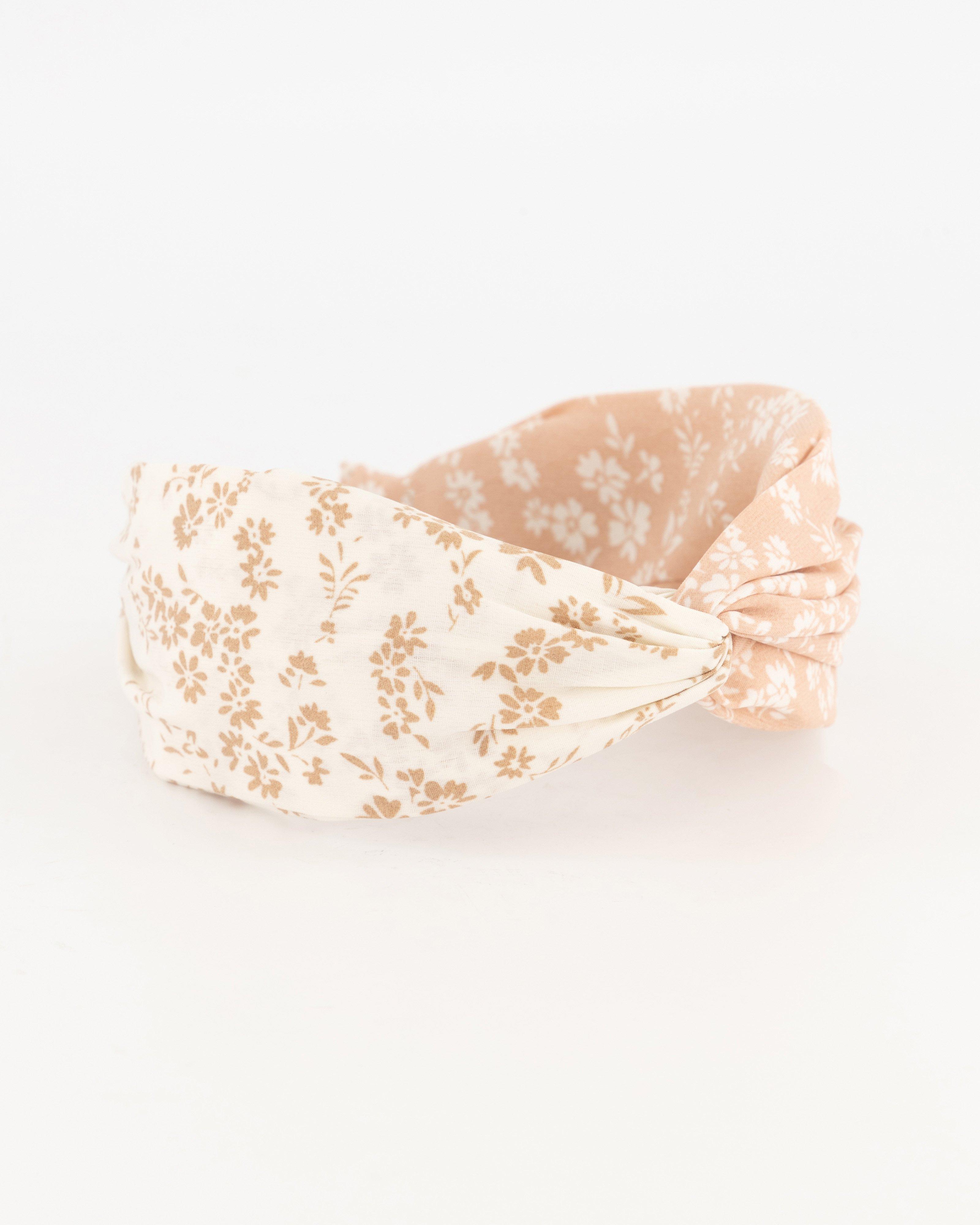 Hasna Ditsy Two-Tone Aliceband -  milk