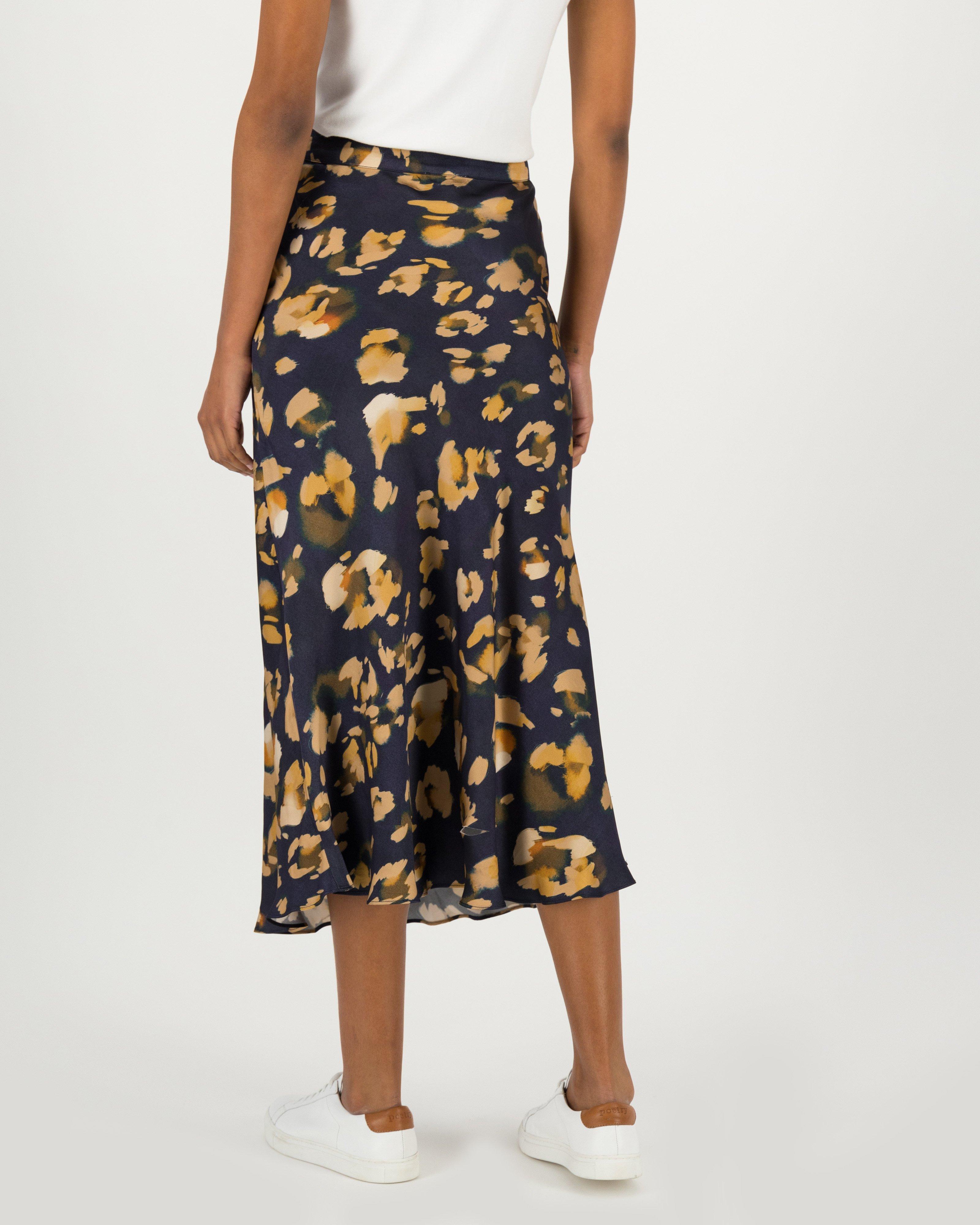 Evie Printed Bias Cut Skirt -  assorted