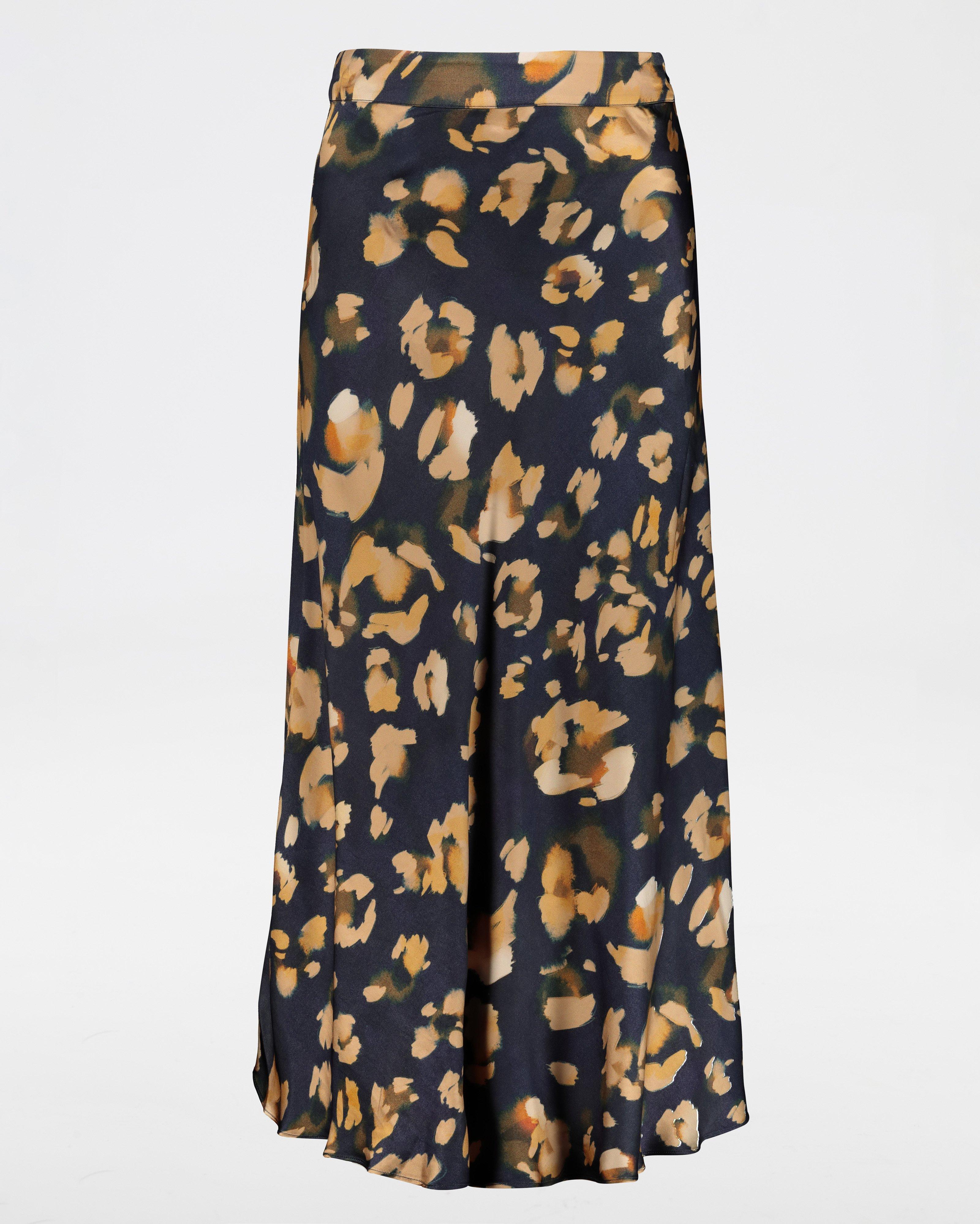 Evie Printed Bias Cut Skirt -  assorted