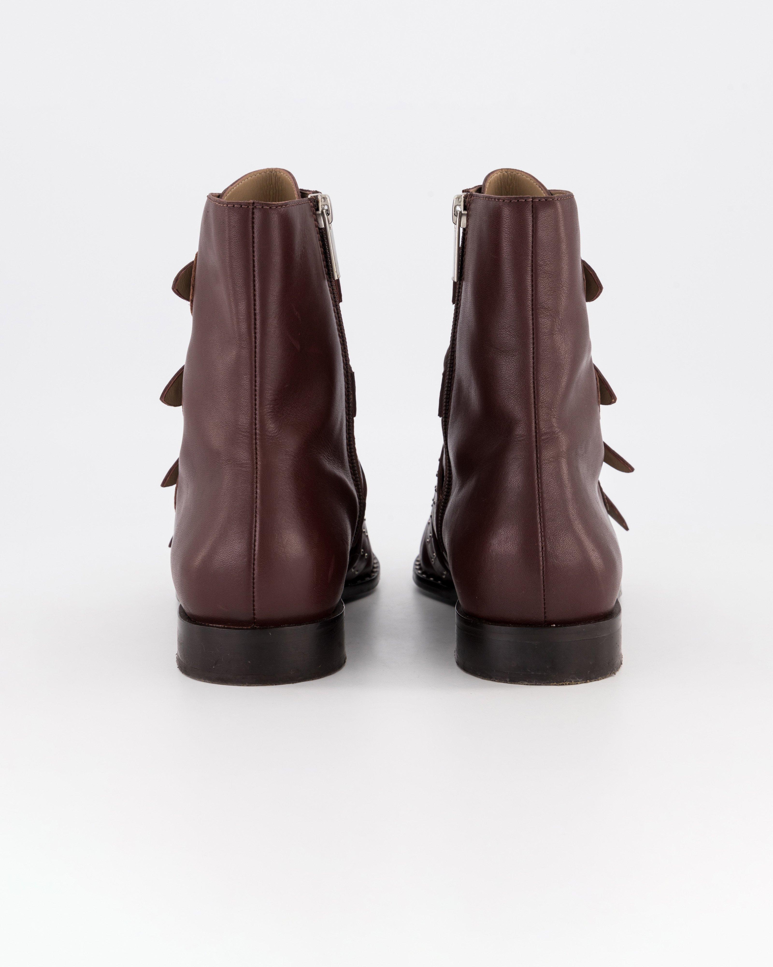 Poetry Natasha Buckled Boot -  chocolate