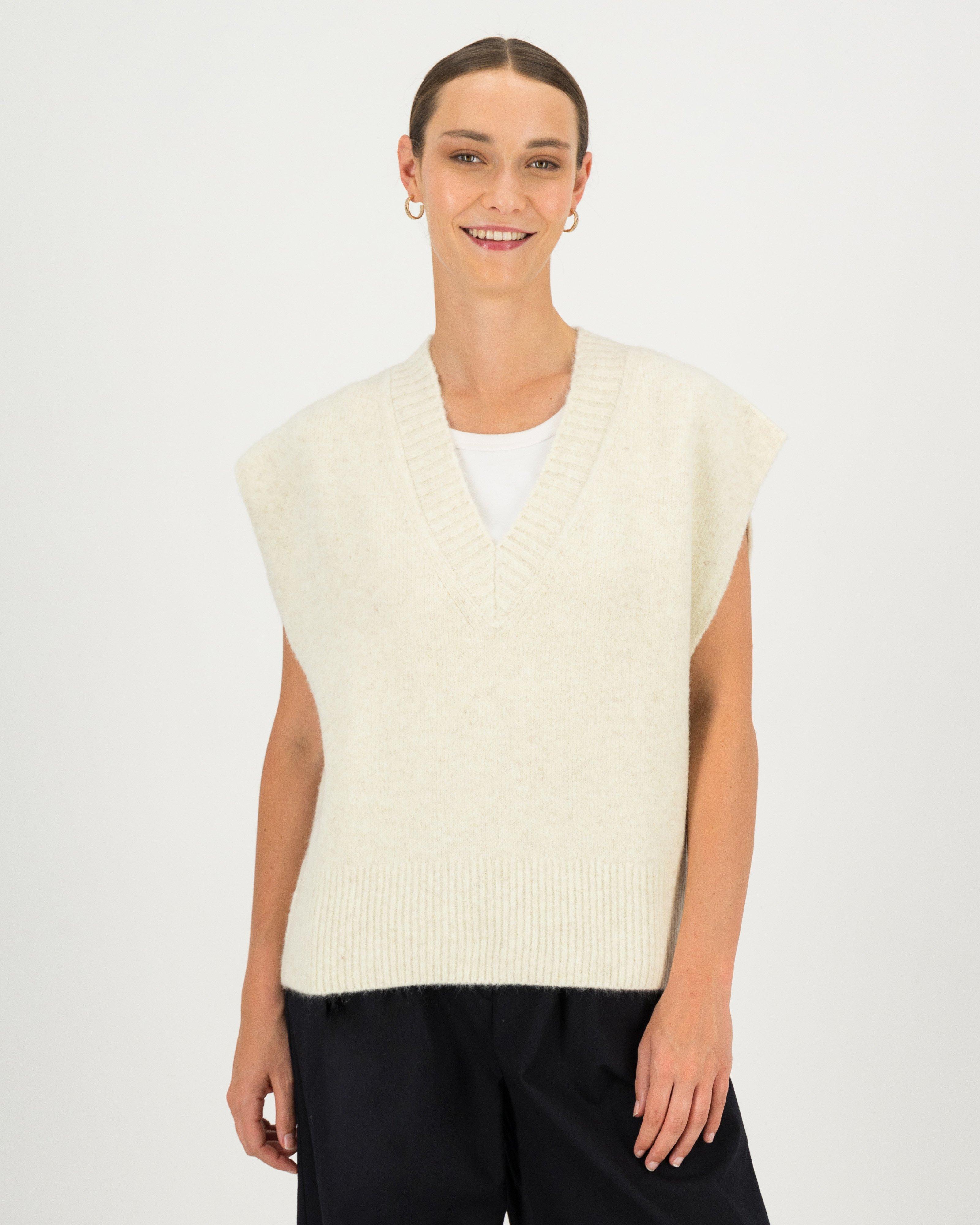 Louis Sleeveless Knit -  milk